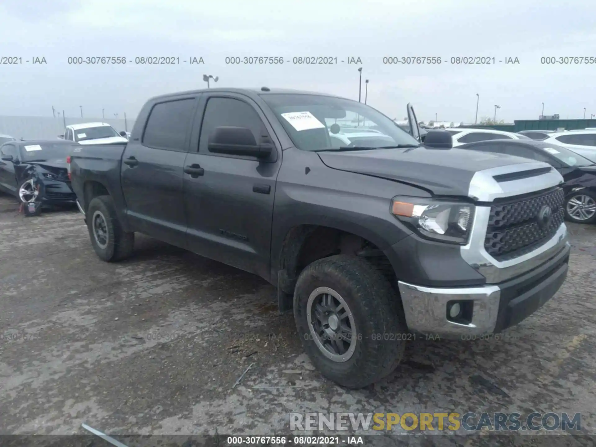 1 Photograph of a damaged car 5TFDW5F10KX816228 TOYOTA TUNDRA 4WD 2019