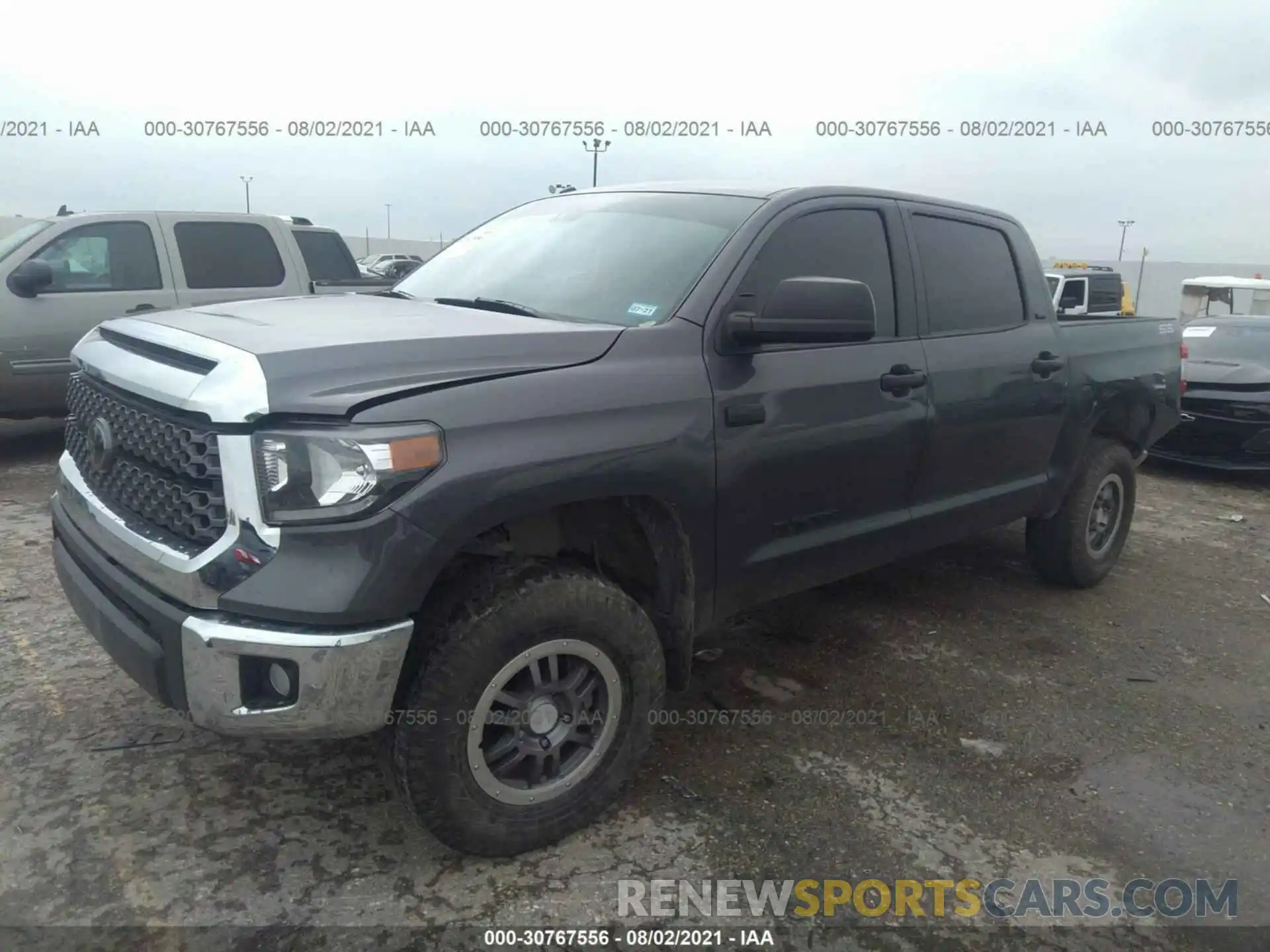 2 Photograph of a damaged car 5TFDW5F10KX816228 TOYOTA TUNDRA 4WD 2019