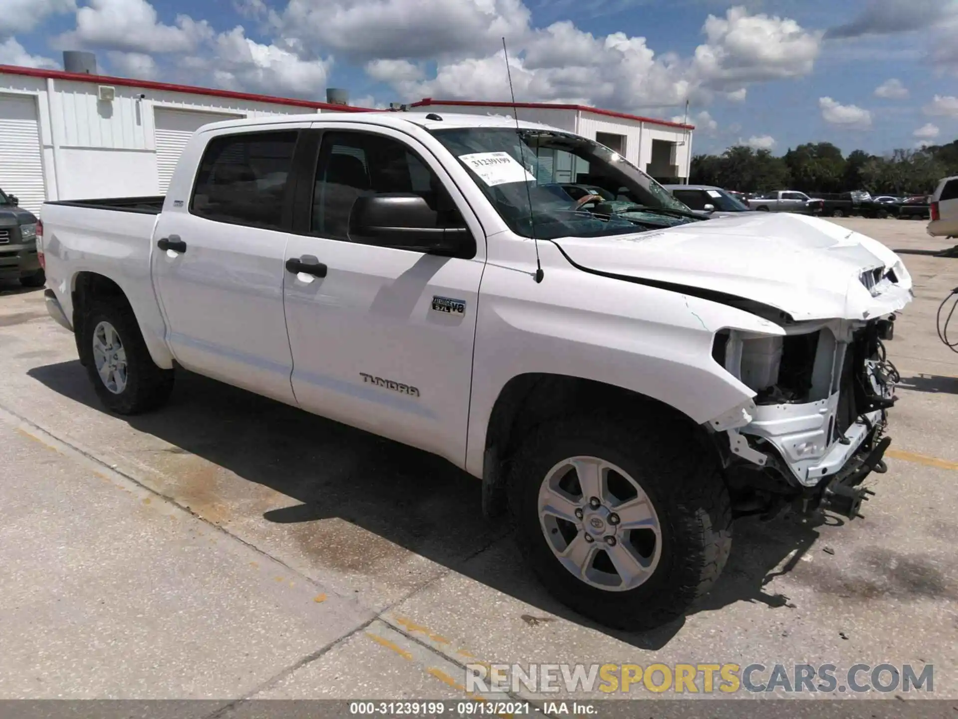 1 Photograph of a damaged car 5TFDW5F10KX841162 TOYOTA TUNDRA 4WD 2019