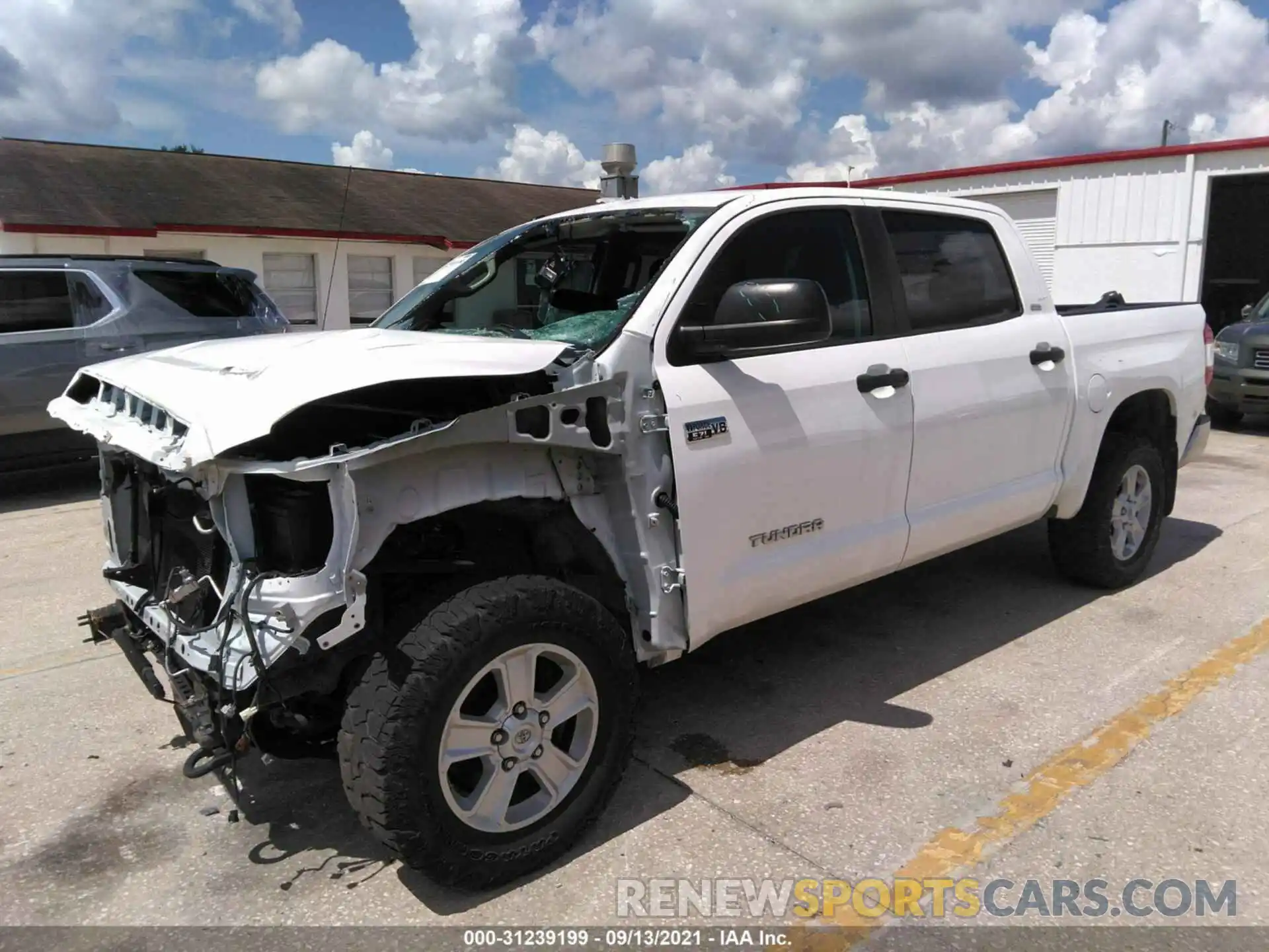 2 Photograph of a damaged car 5TFDW5F10KX841162 TOYOTA TUNDRA 4WD 2019