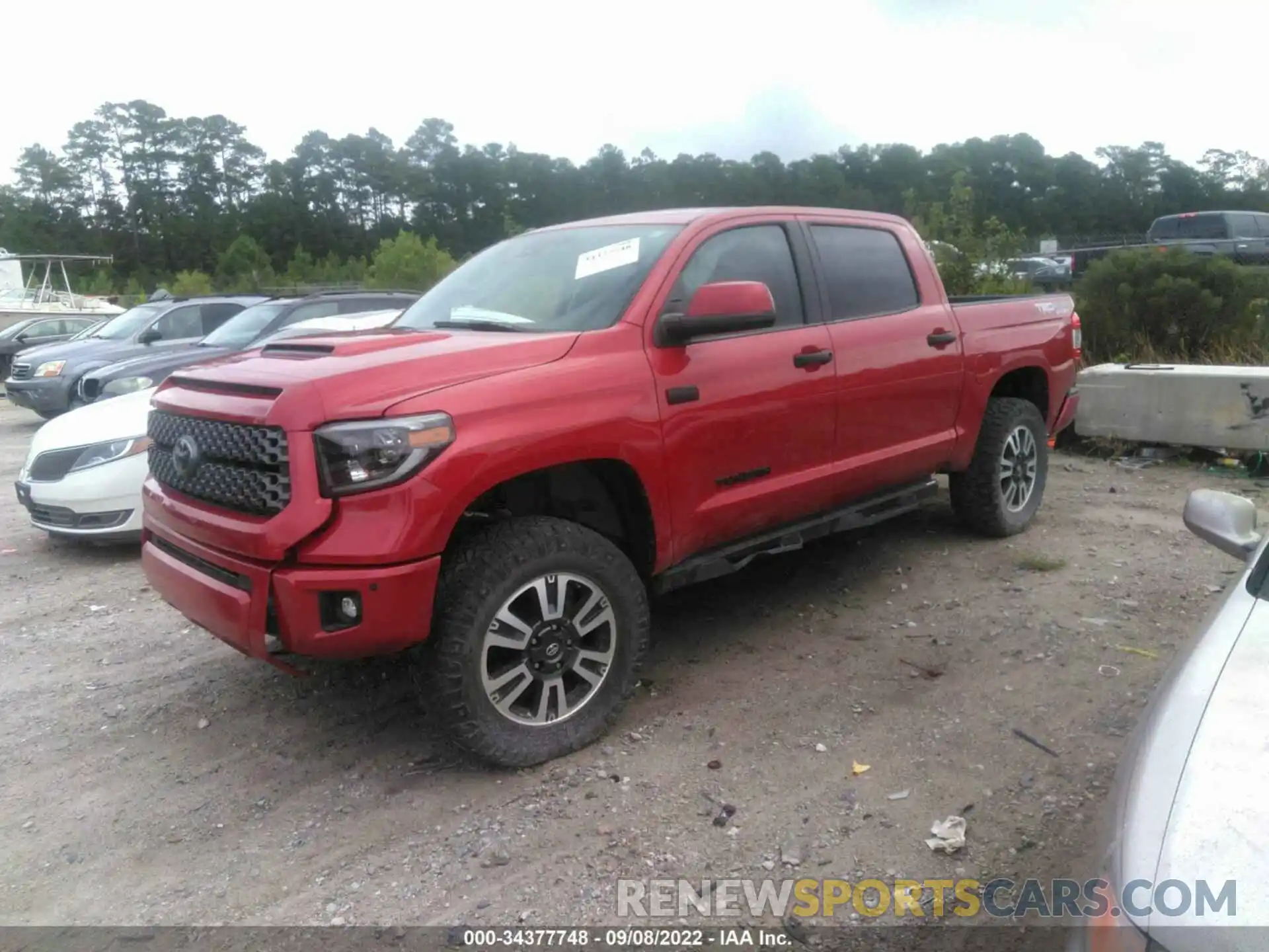 2 Photograph of a damaged car 5TFDW5F11KX819753 TOYOTA TUNDRA 4WD 2019