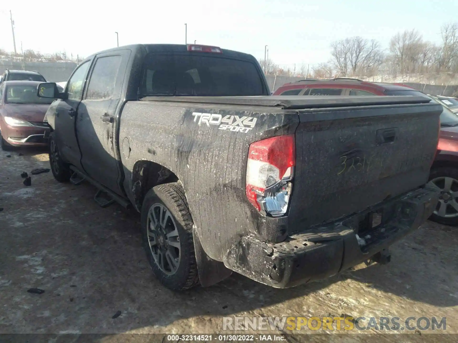 3 Photograph of a damaged car 5TFDW5F11KX859881 TOYOTA TUNDRA 4WD 2019