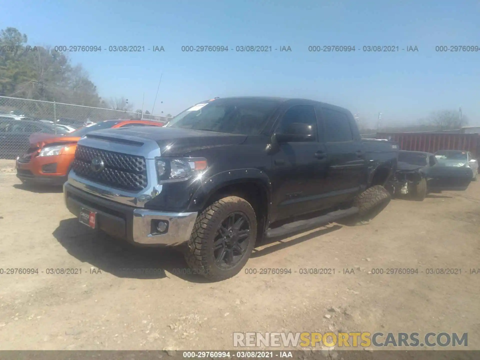 2 Photograph of a damaged car 5TFDW5F11KX866538 TOYOTA TUNDRA 4WD 2019