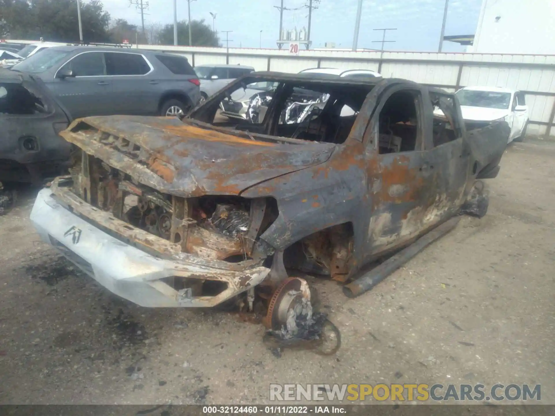 2 Photograph of a damaged car 5TFDW5F12KX814271 TOYOTA TUNDRA 4WD 2019