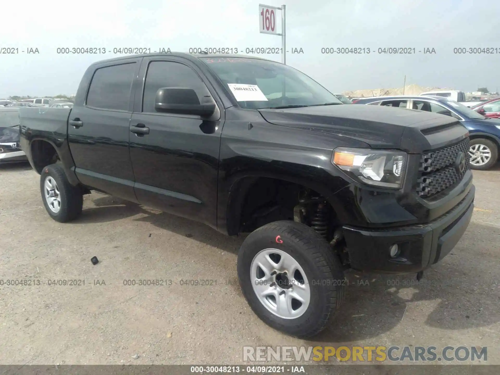 1 Photograph of a damaged car 5TFDW5F12KX869402 TOYOTA TUNDRA 4WD 2019