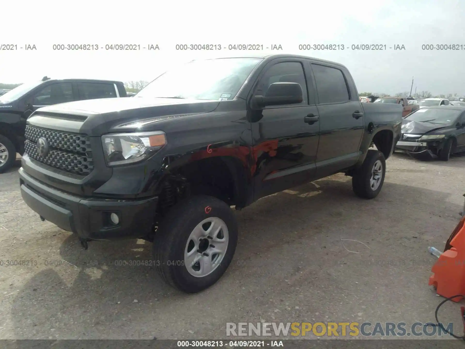 2 Photograph of a damaged car 5TFDW5F12KX869402 TOYOTA TUNDRA 4WD 2019