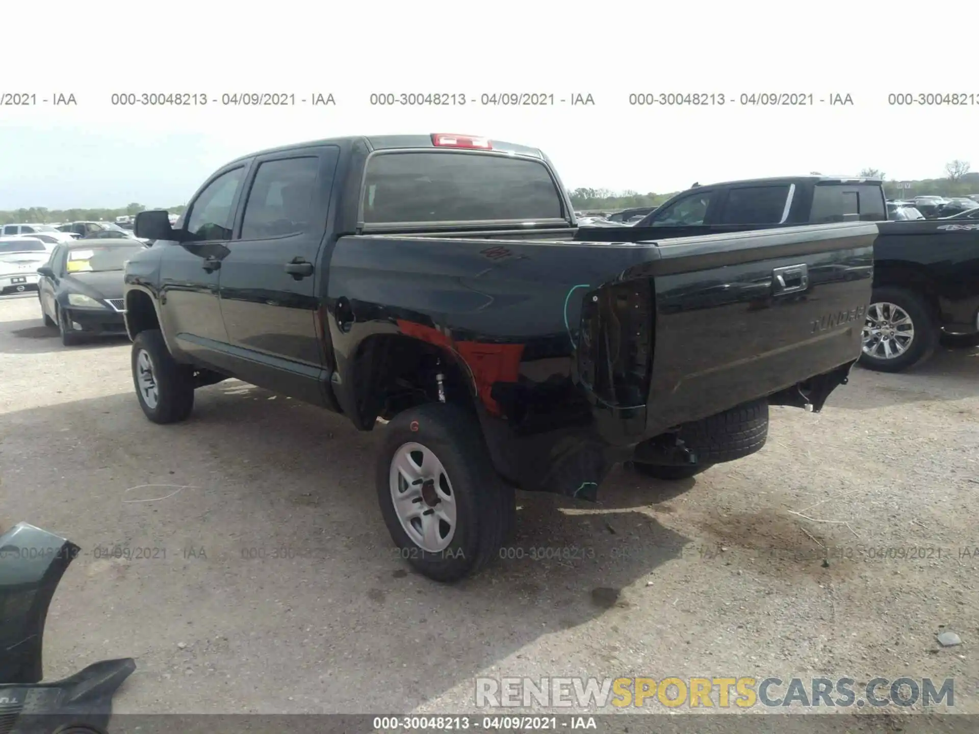 3 Photograph of a damaged car 5TFDW5F12KX869402 TOYOTA TUNDRA 4WD 2019