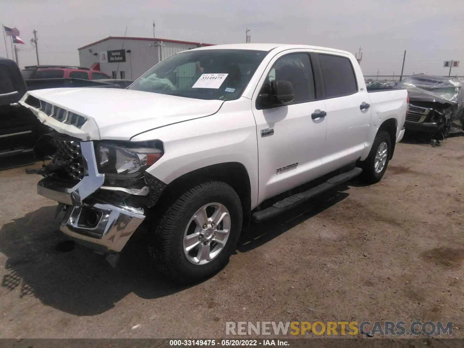 2 Photograph of a damaged car 5TFDW5F13KX839406 TOYOTA TUNDRA 4WD 2019