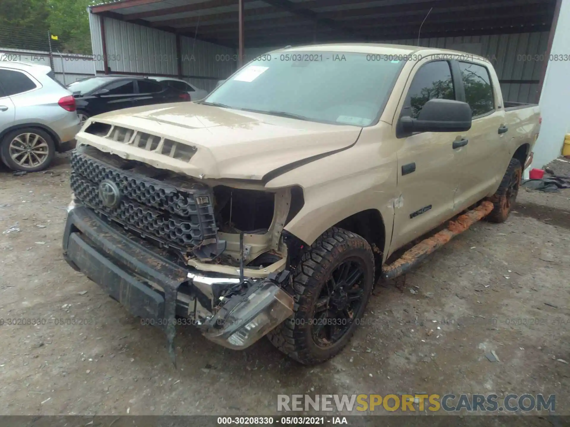 2 Photograph of a damaged car 5TFDW5F14KX830018 TOYOTA TUNDRA 4WD 2019