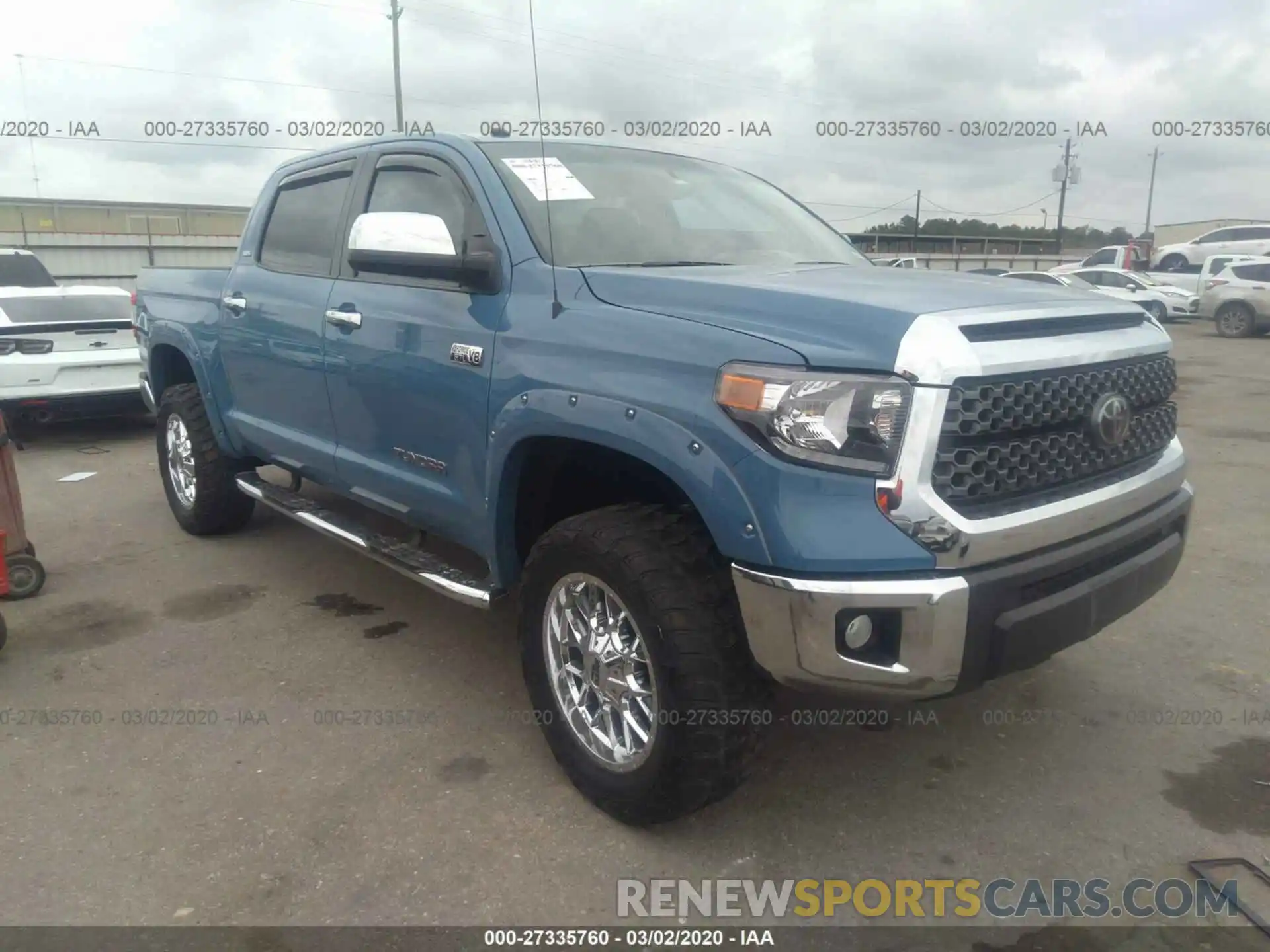 1 Photograph of a damaged car 5TFDW5F16KX780576 TOYOTA TUNDRA 4WD 2019