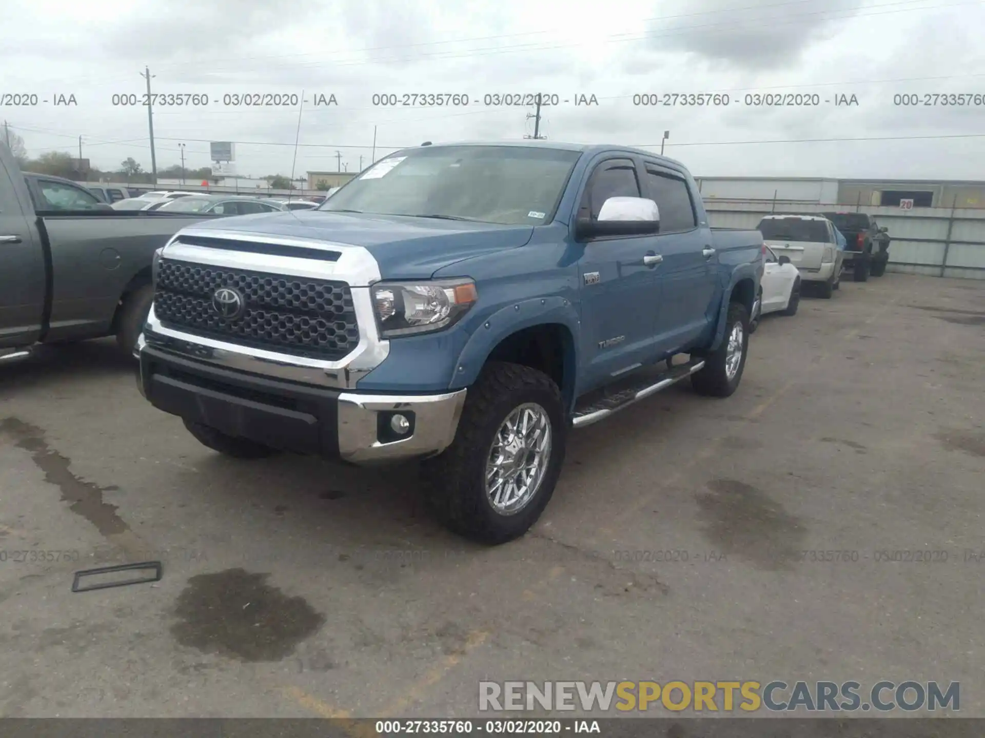 2 Photograph of a damaged car 5TFDW5F16KX780576 TOYOTA TUNDRA 4WD 2019