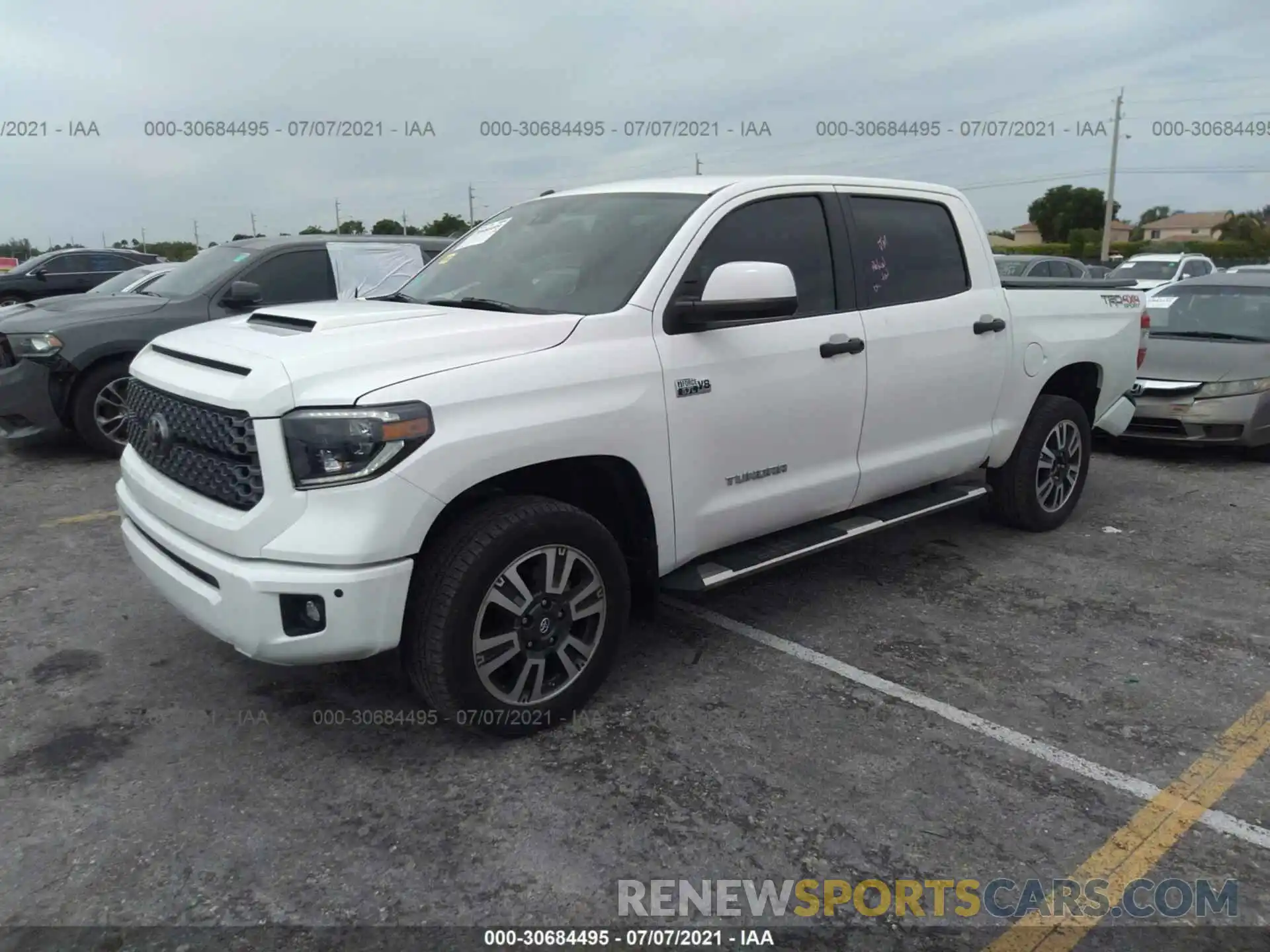 2 Photograph of a damaged car 5TFDW5F18KX793510 TOYOTA TUNDRA 4WD 2019