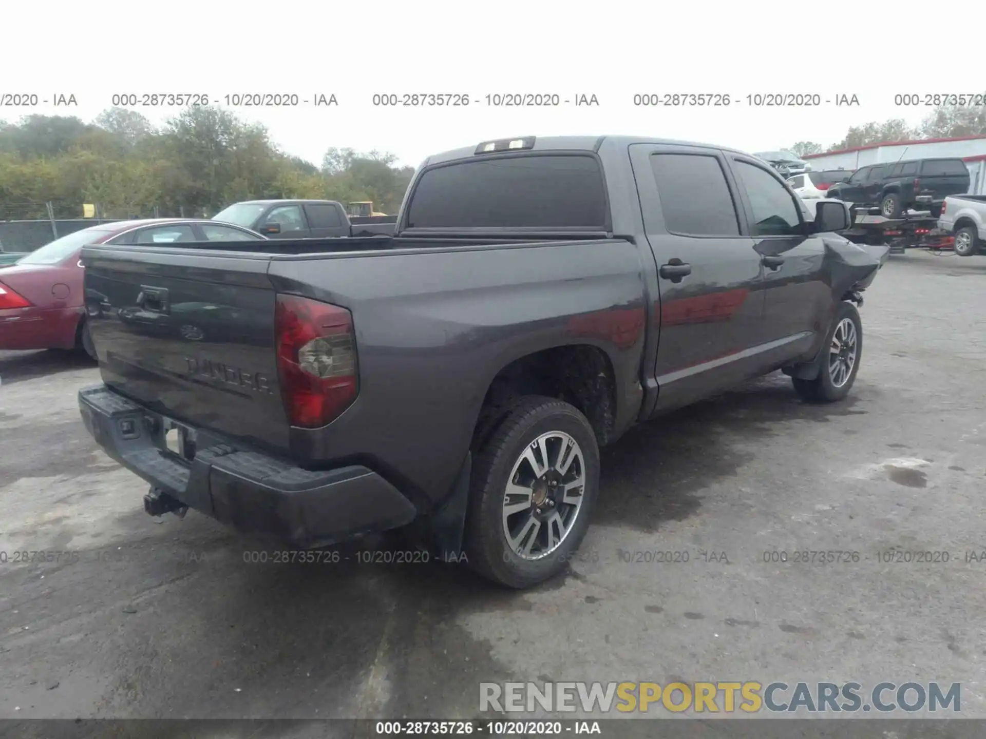 4 Photograph of a damaged car 5TFDW5F18KX833312 TOYOTA TUNDRA 4WD 2019