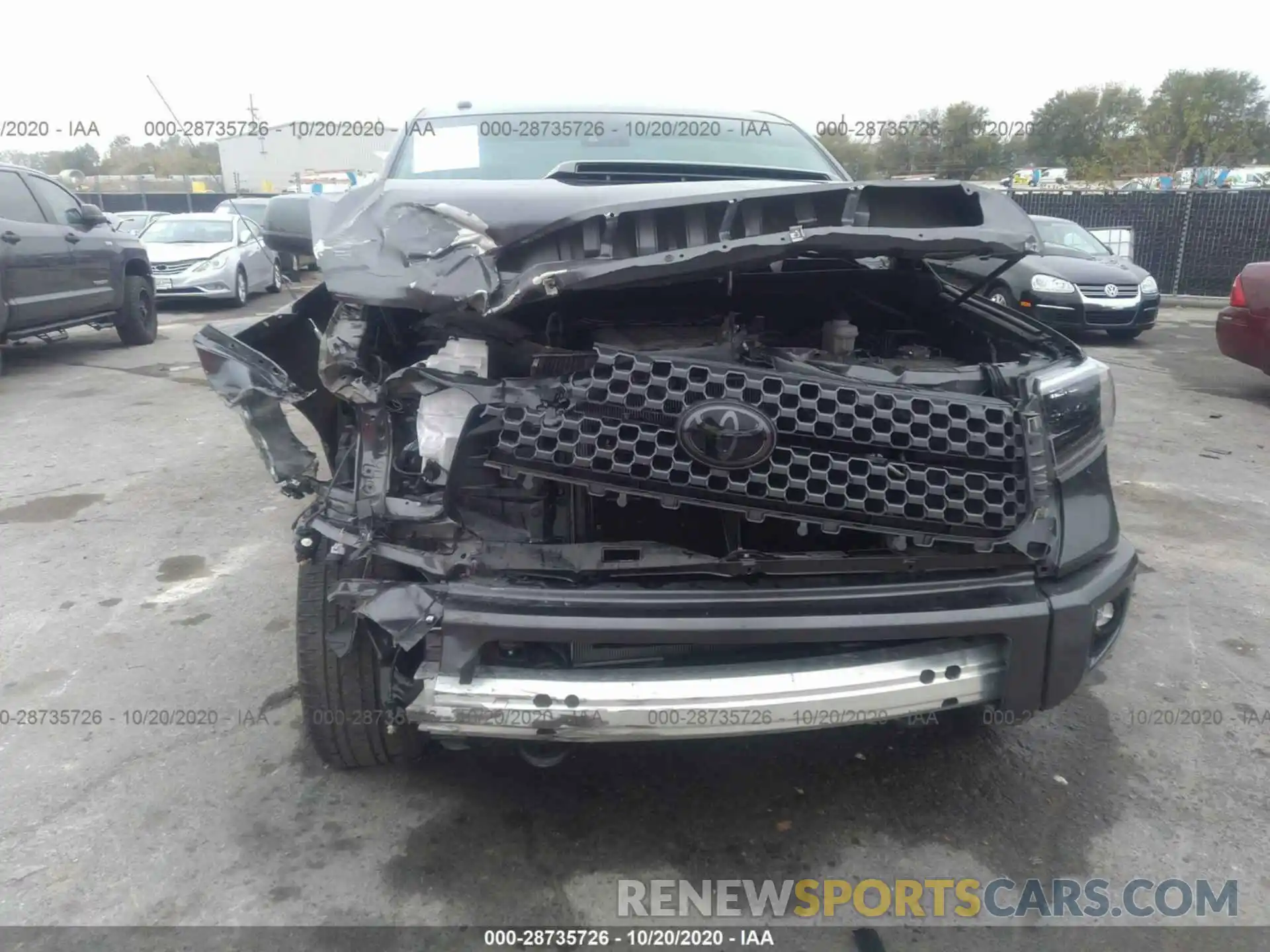 6 Photograph of a damaged car 5TFDW5F18KX833312 TOYOTA TUNDRA 4WD 2019