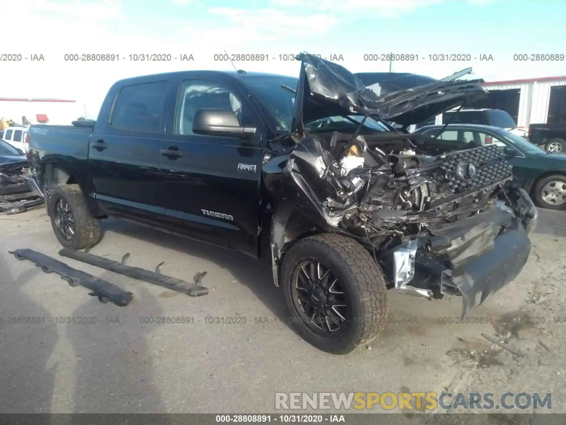 1 Photograph of a damaged car 5TFDW5F19KX806426 TOYOTA TUNDRA 4WD 2019