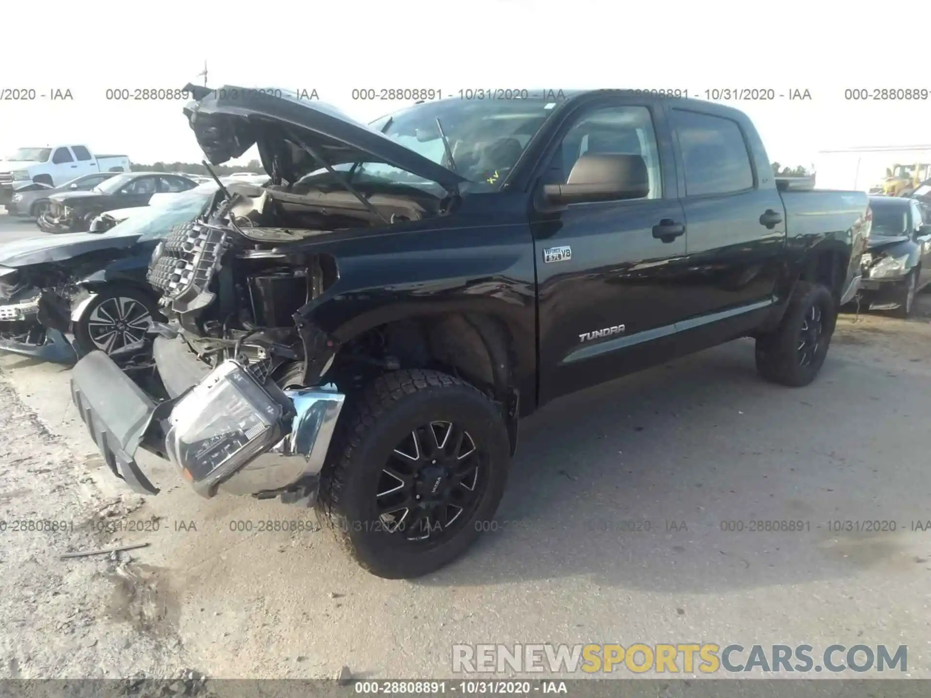 2 Photograph of a damaged car 5TFDW5F19KX806426 TOYOTA TUNDRA 4WD 2019