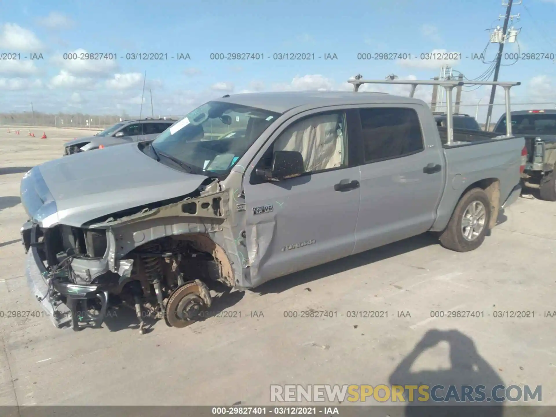 2 Photograph of a damaged car 5TFDW5F19KX855061 TOYOTA TUNDRA 4WD 2019