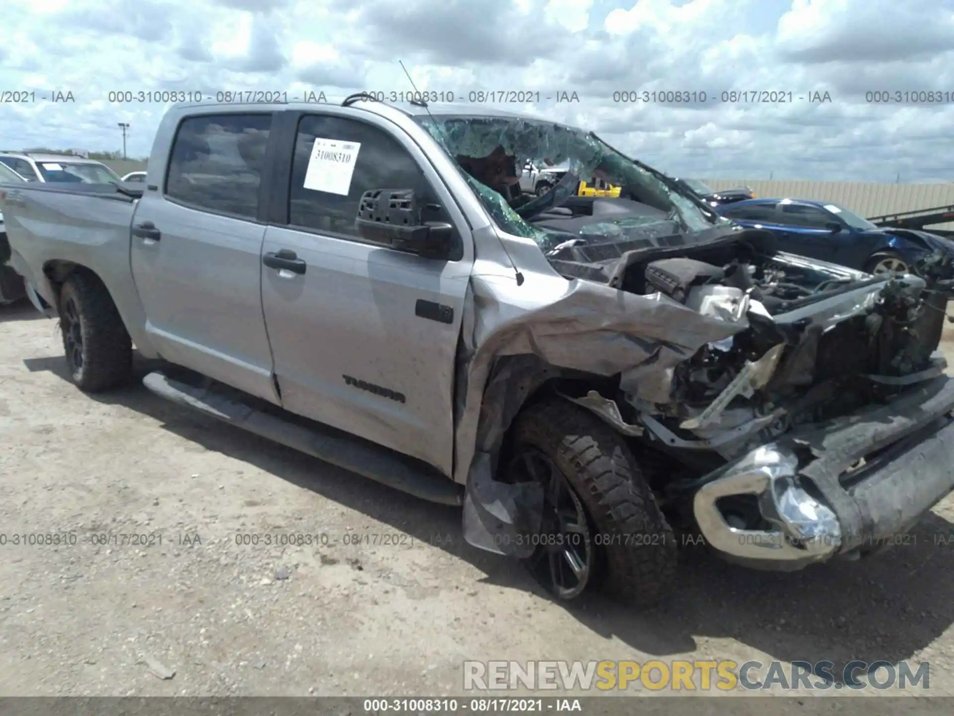 1 Photograph of a damaged car 5TFDW5F19KX858669 TOYOTA TUNDRA 4WD 2019