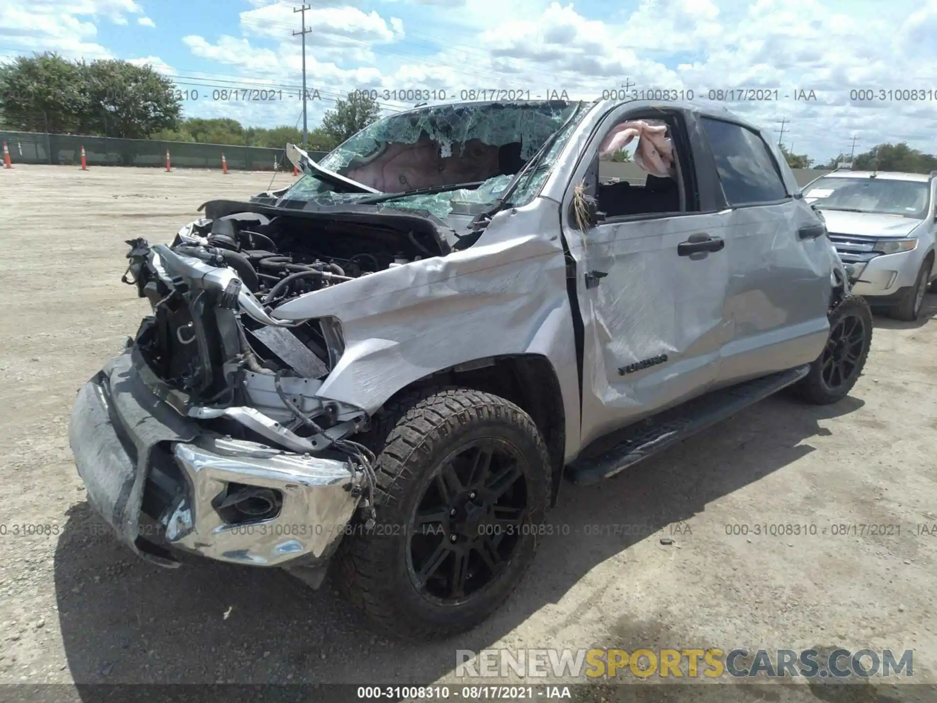 2 Photograph of a damaged car 5TFDW5F19KX858669 TOYOTA TUNDRA 4WD 2019