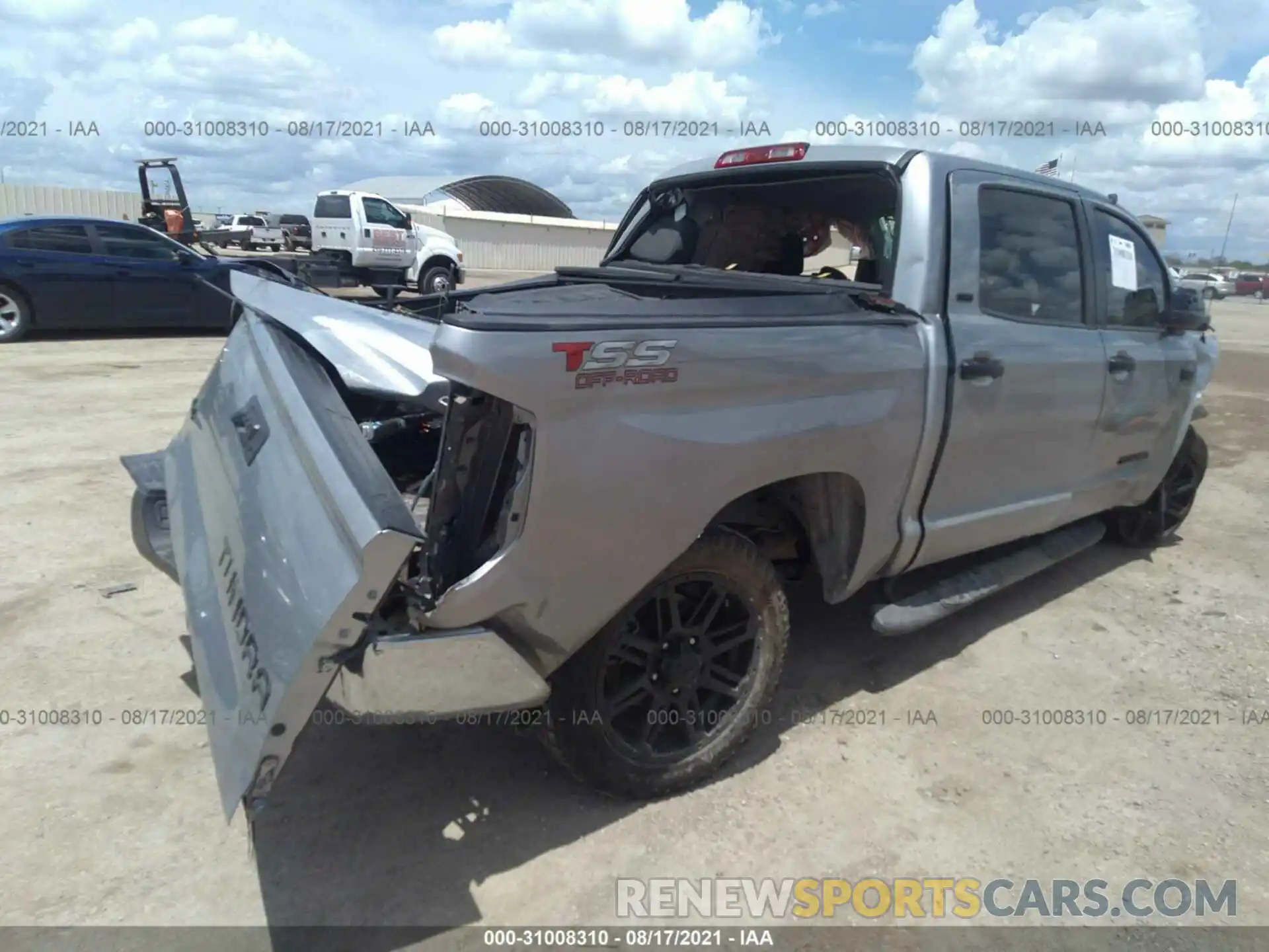 4 Photograph of a damaged car 5TFDW5F19KX858669 TOYOTA TUNDRA 4WD 2019