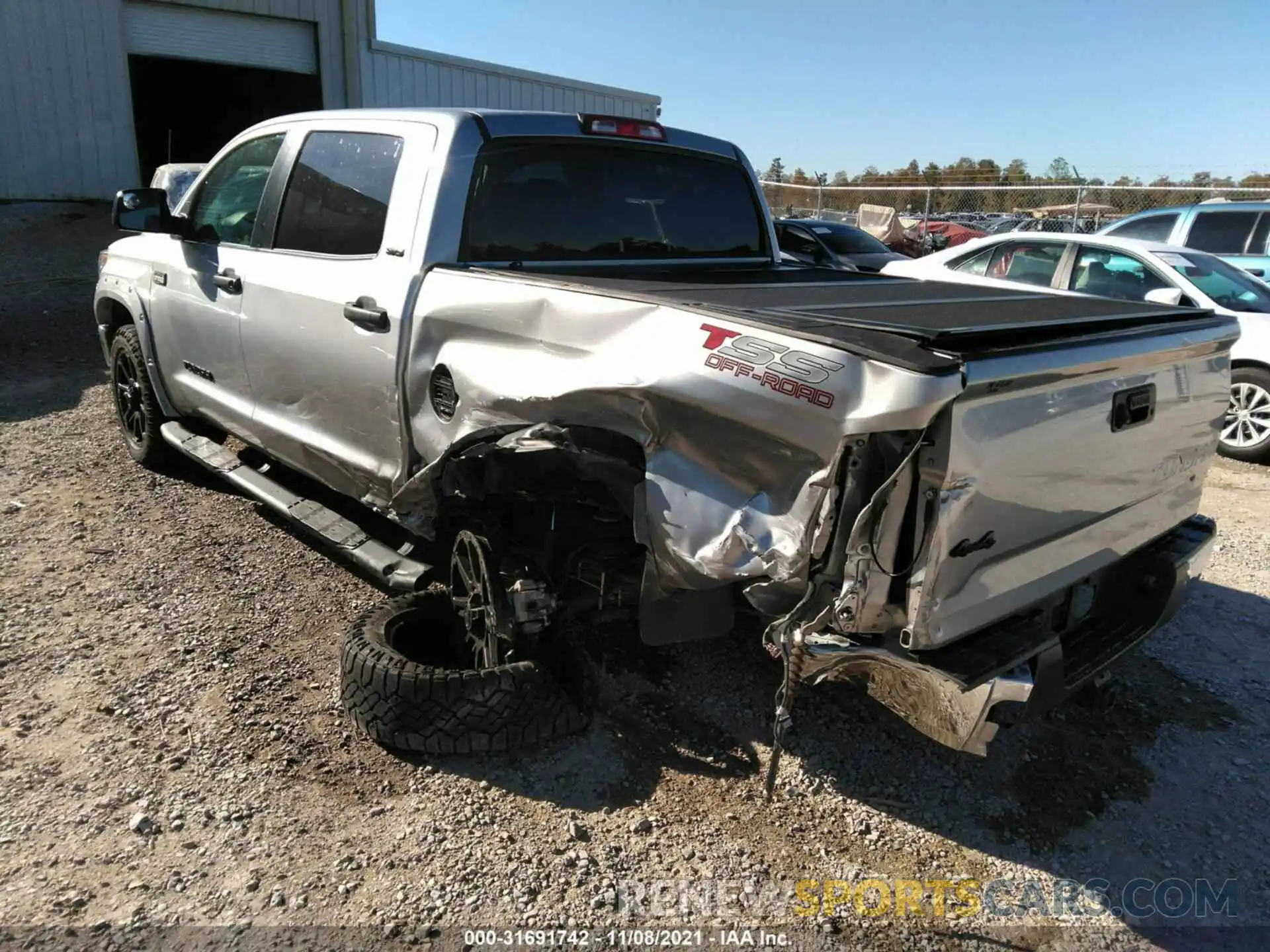 3 Photograph of a damaged car 5TFDW5F19KX867307 TOYOTA TUNDRA 4WD 2019