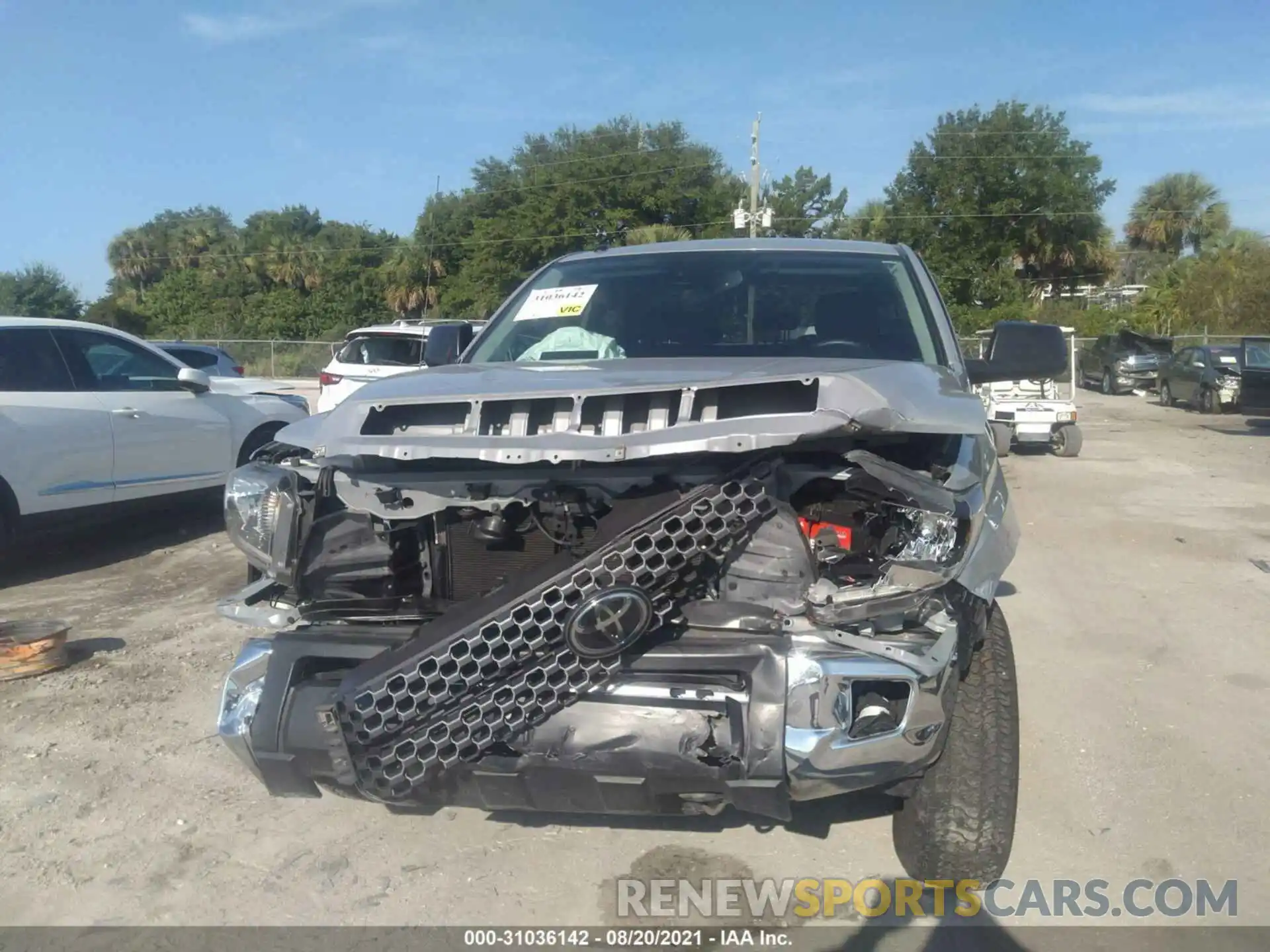 6 Photograph of a damaged car 5TFDW5F1XKX779138 TOYOTA TUNDRA 4WD 2019