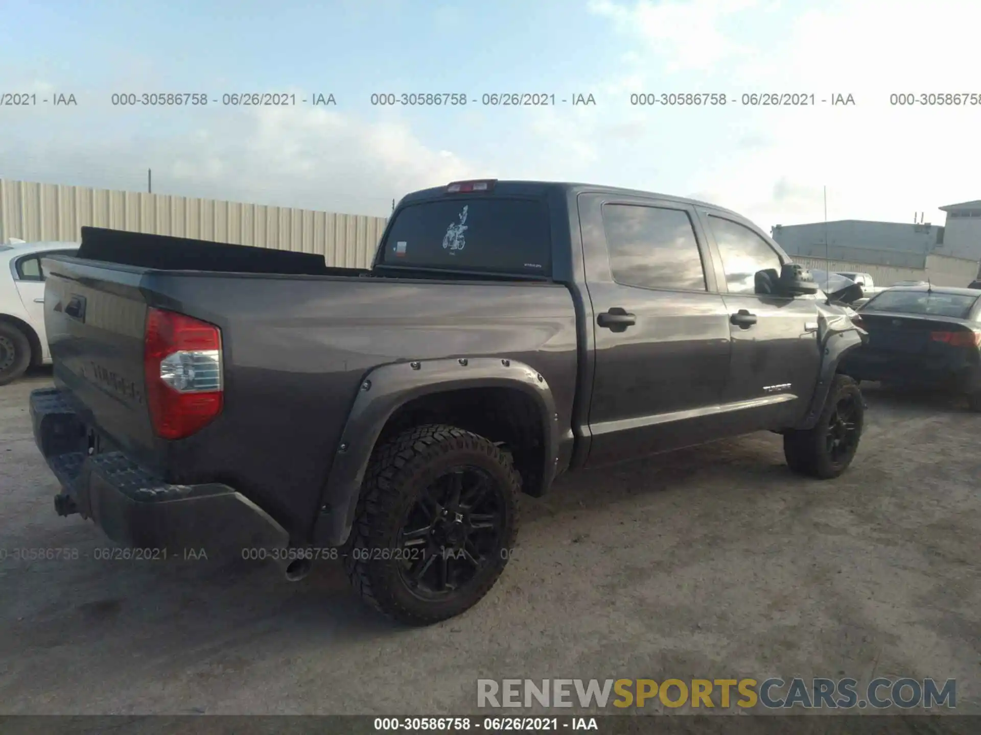 4 Photograph of a damaged car 5TFDW5F1XKX800571 TOYOTA TUNDRA 4WD 2019