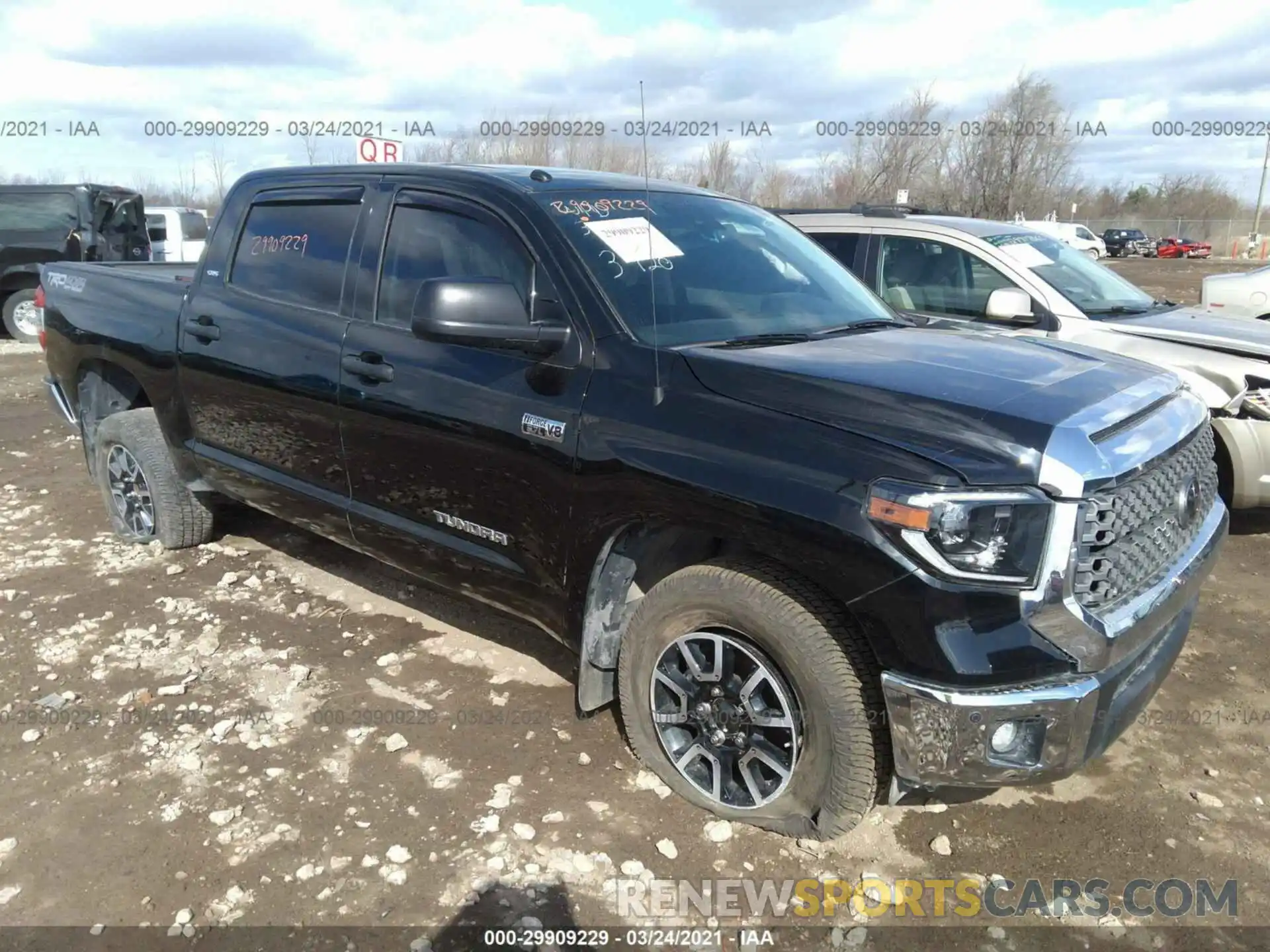 1 Photograph of a damaged car 5TFDY5F10KX823920 TOYOTA TUNDRA 4WD 2019