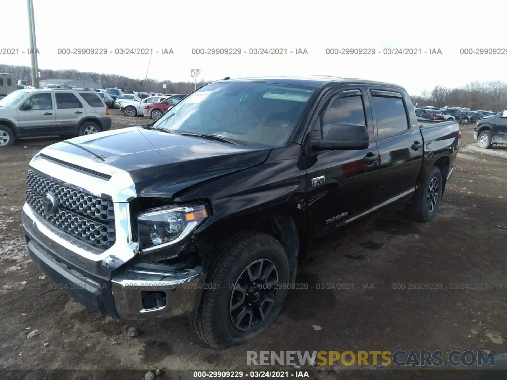 4 Фотография поврежденного автомобиля 5TFDY5F10KX823920 TOYOTA TUNDRA 4WD 2019