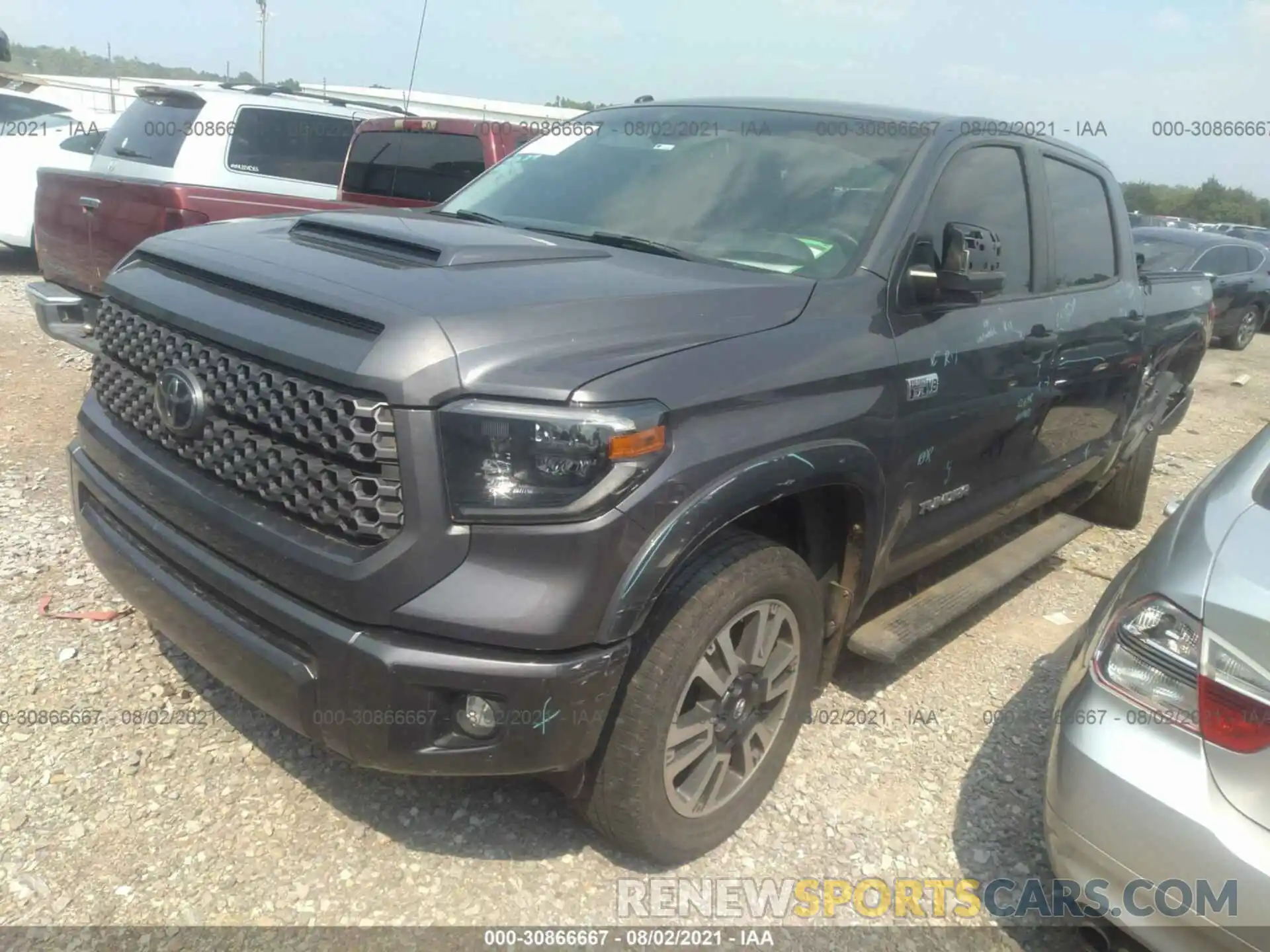 2 Photograph of a damaged car 5TFDY5F11KX782021 TOYOTA TUNDRA 4WD 2019