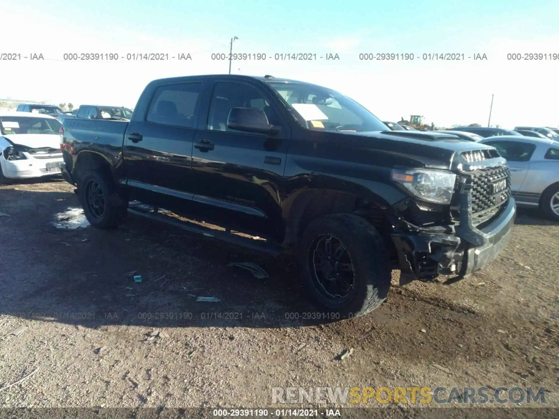 1 Photograph of a damaged car 5TFDY5F11KX794105 TOYOTA TUNDRA 4WD 2019