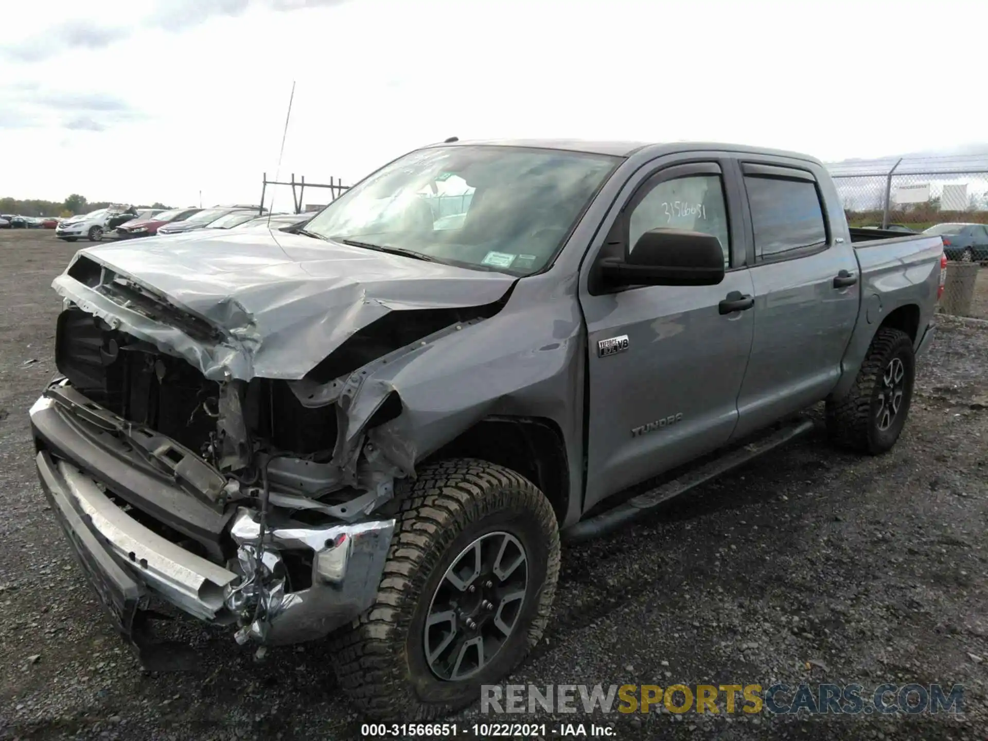 2 Photograph of a damaged car 5TFDY5F11KX807743 TOYOTA TUNDRA 4WD 2019