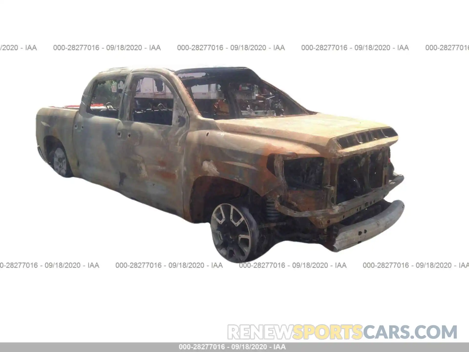 1 Photograph of a damaged car 5TFDY5F11KX812473 TOYOTA TUNDRA 4WD 2019