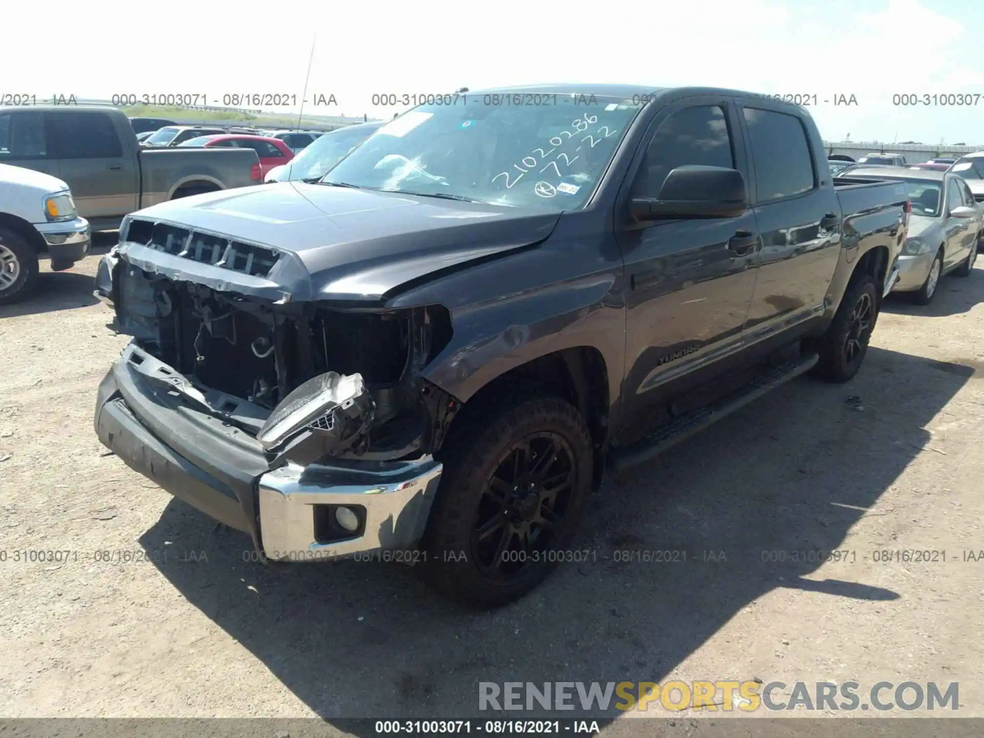 2 Photograph of a damaged car 5TFDY5F11KX822775 TOYOTA TUNDRA 4WD 2019