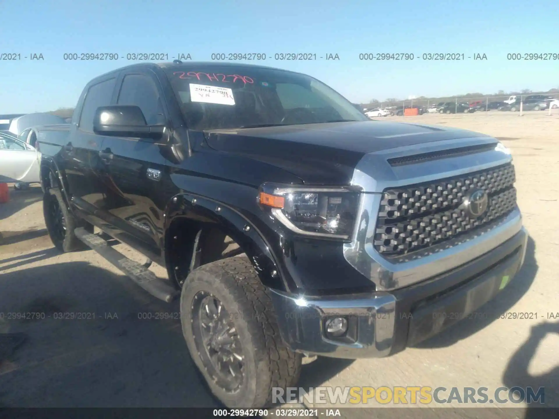 1 Photograph of a damaged car 5TFDY5F12KX791388 TOYOTA TUNDRA 4WD 2019