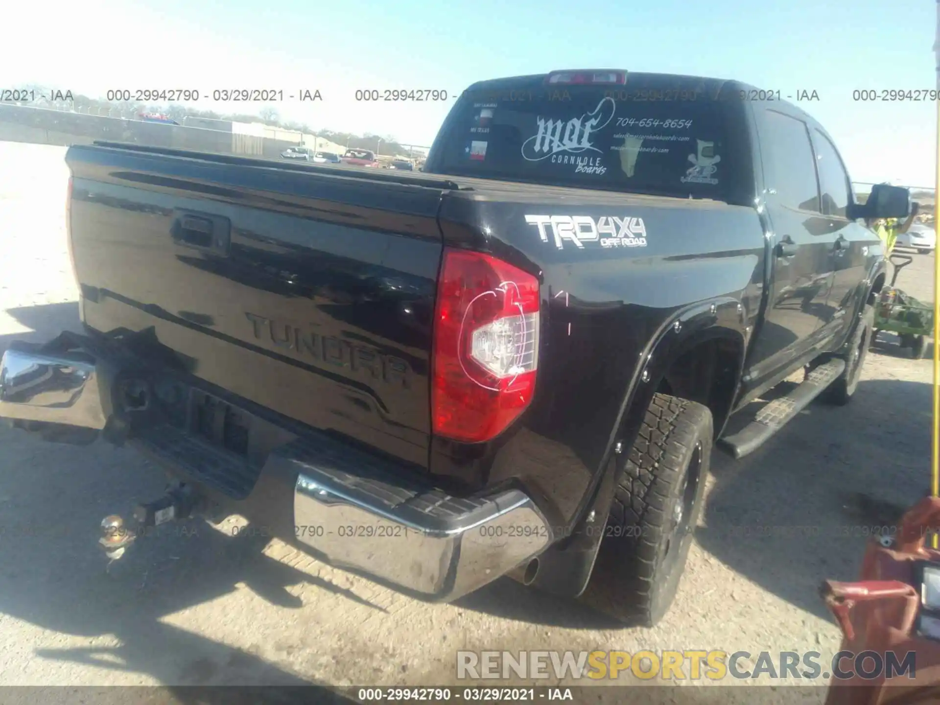 4 Photograph of a damaged car 5TFDY5F12KX791388 TOYOTA TUNDRA 4WD 2019