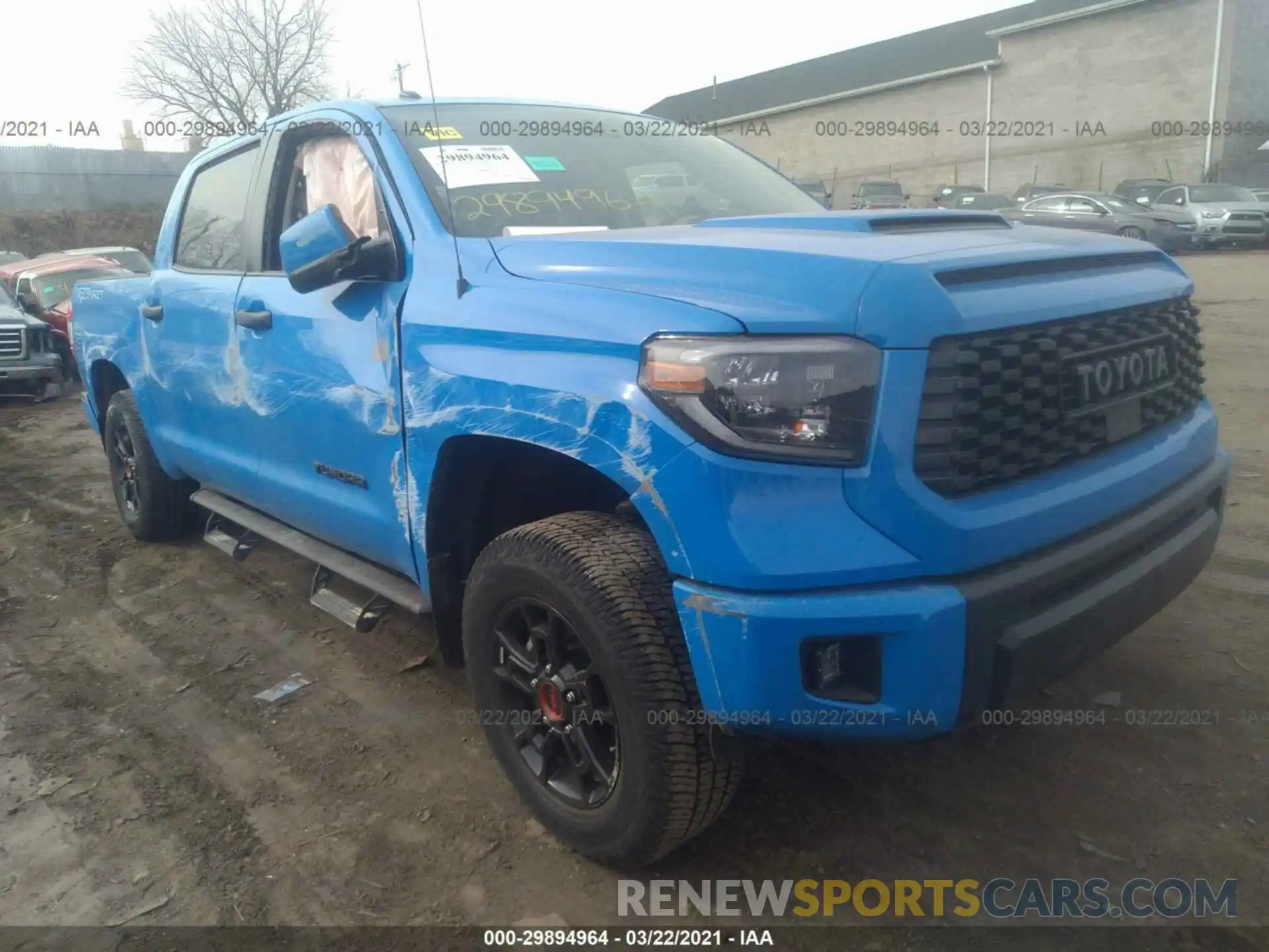 1 Photograph of a damaged car 5TFDY5F12KX791603 TOYOTA TUNDRA 4WD 2019