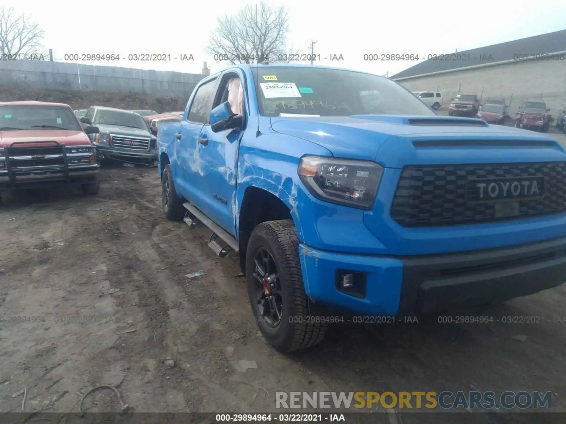 6 Photograph of a damaged car 5TFDY5F12KX791603 TOYOTA TUNDRA 4WD 2019