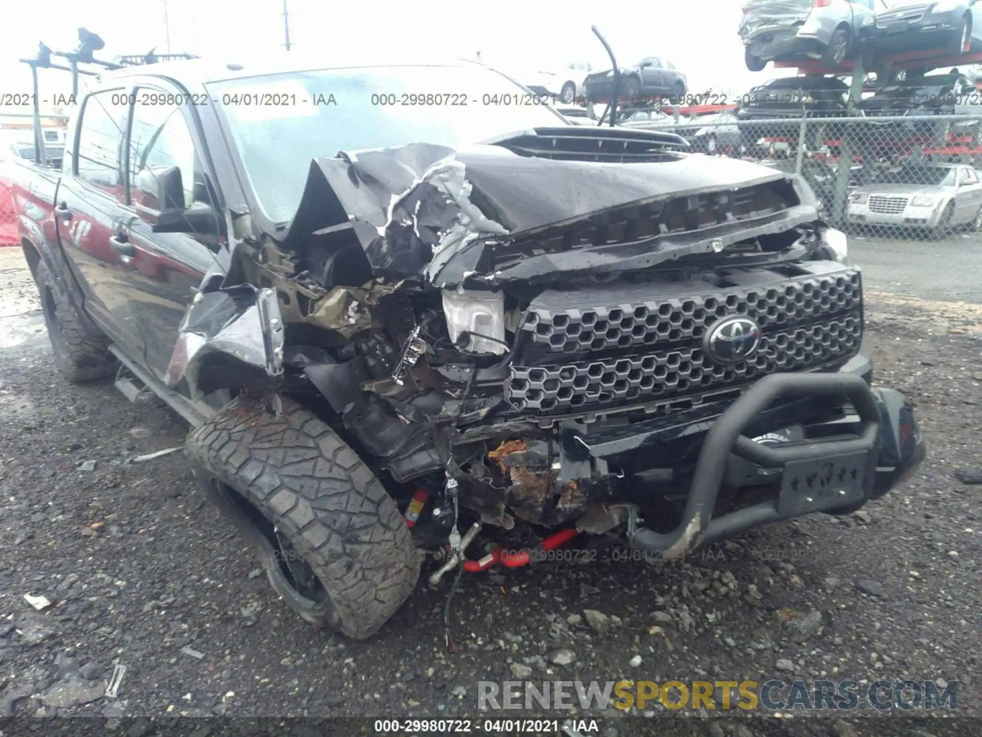6 Photograph of a damaged car 5TFDY5F15KX784631 TOYOTA TUNDRA 4WD 2019