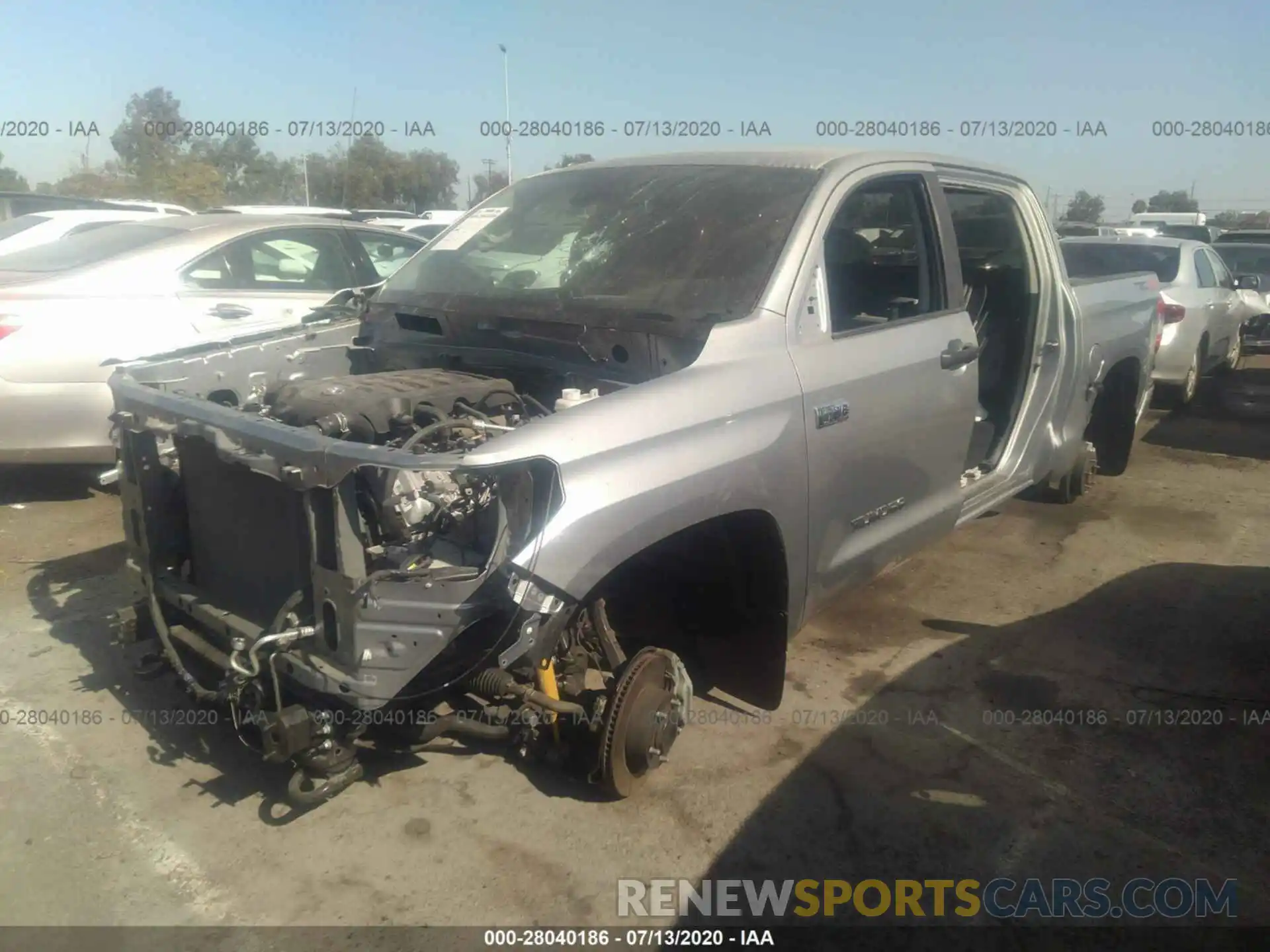 2 Photograph of a damaged car 5TFDY5F15KX838168 TOYOTA TUNDRA 4WD 2019