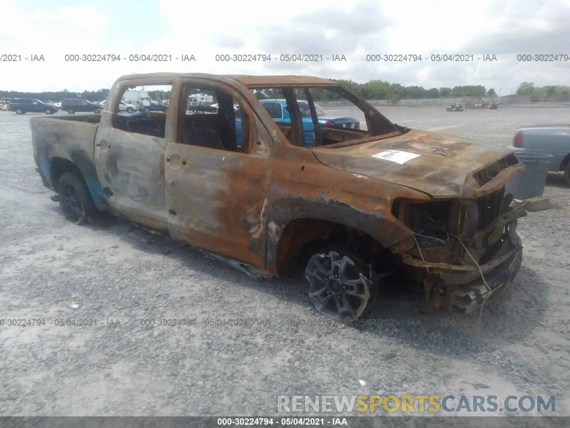 1 Photograph of a damaged car 5TFDY5F15KX852992 TOYOTA TUNDRA 4WD 2019