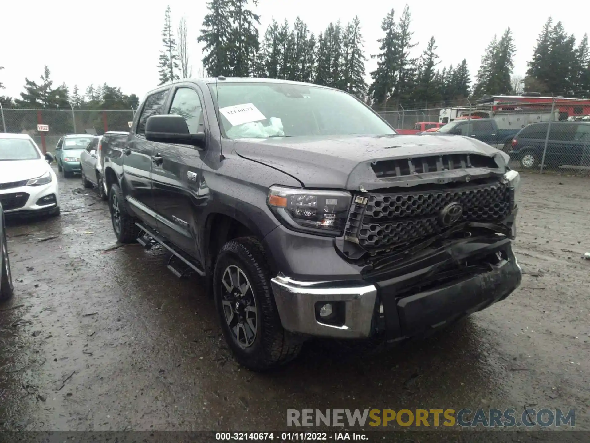 1 Photograph of a damaged car 5TFDY5F16KX787103 TOYOTA TUNDRA 4WD 2019