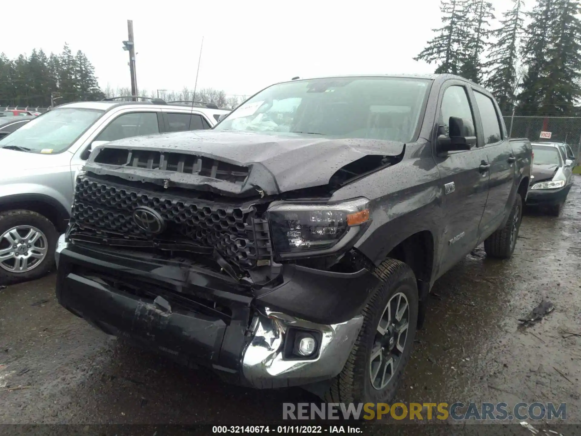 2 Photograph of a damaged car 5TFDY5F16KX787103 TOYOTA TUNDRA 4WD 2019