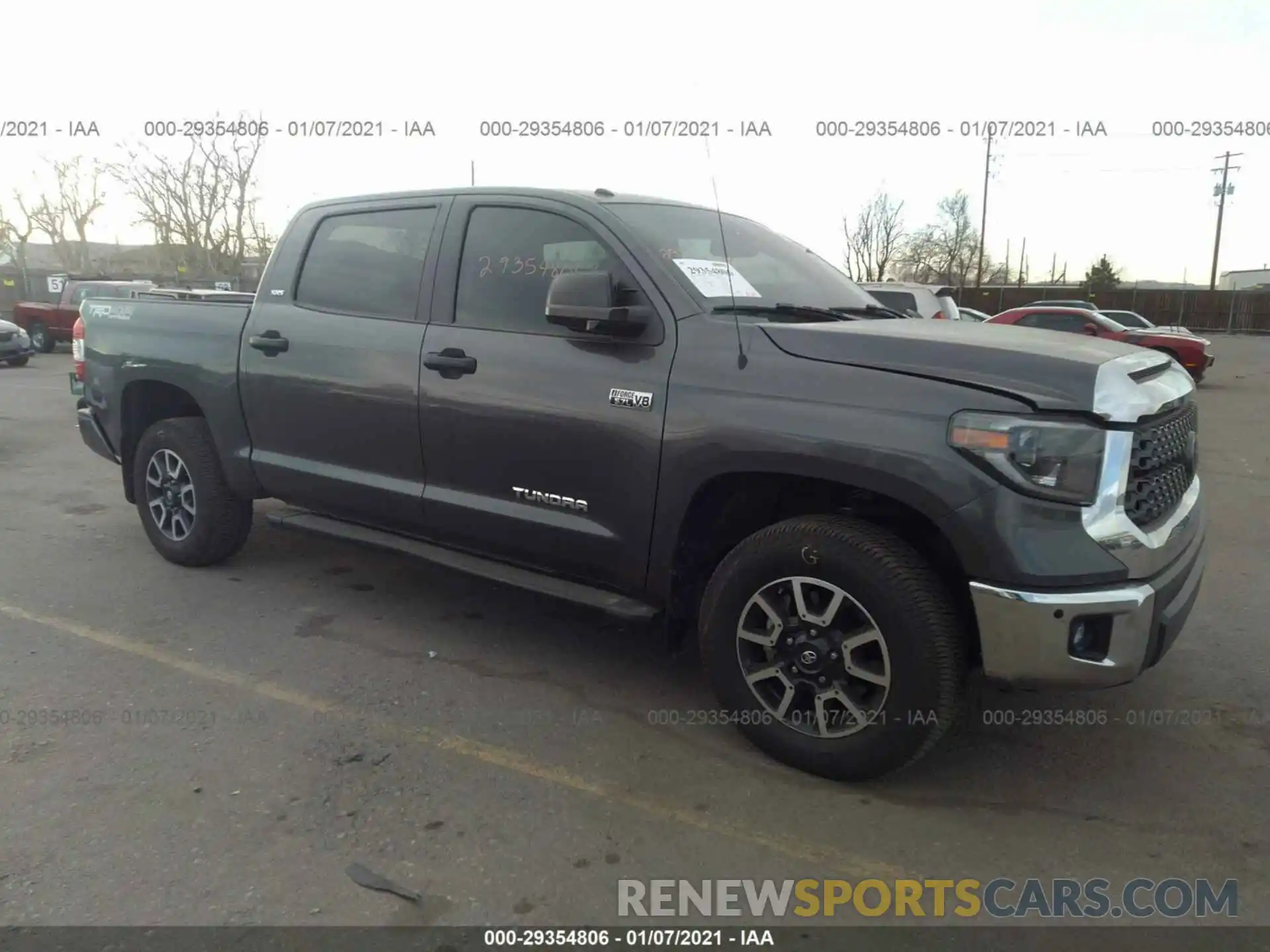 1 Photograph of a damaged car 5TFDY5F16KX797128 TOYOTA TUNDRA 4WD 2019