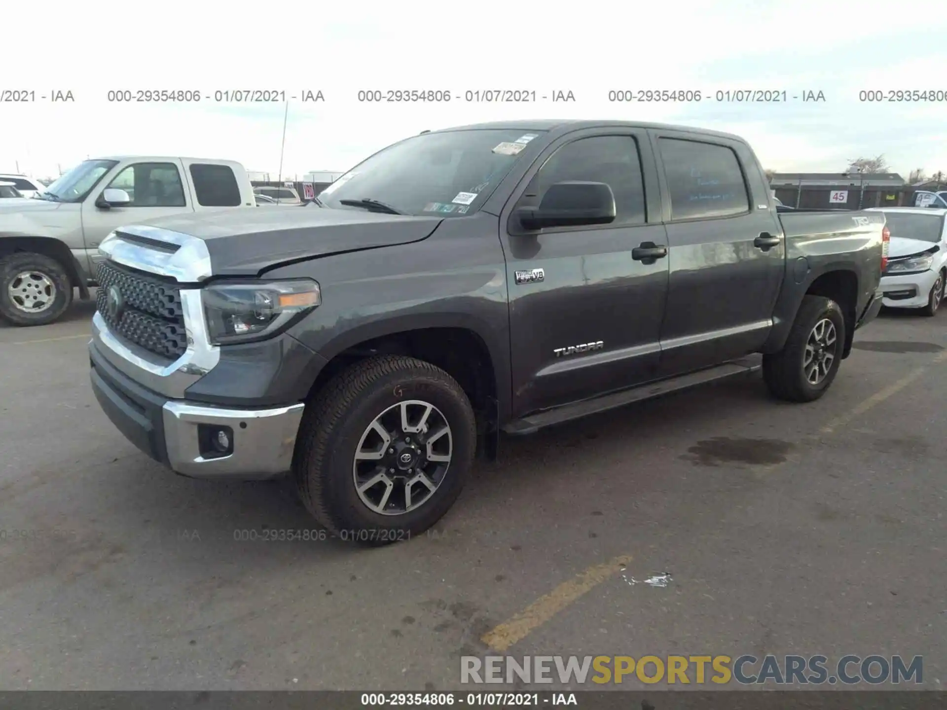 2 Photograph of a damaged car 5TFDY5F16KX797128 TOYOTA TUNDRA 4WD 2019