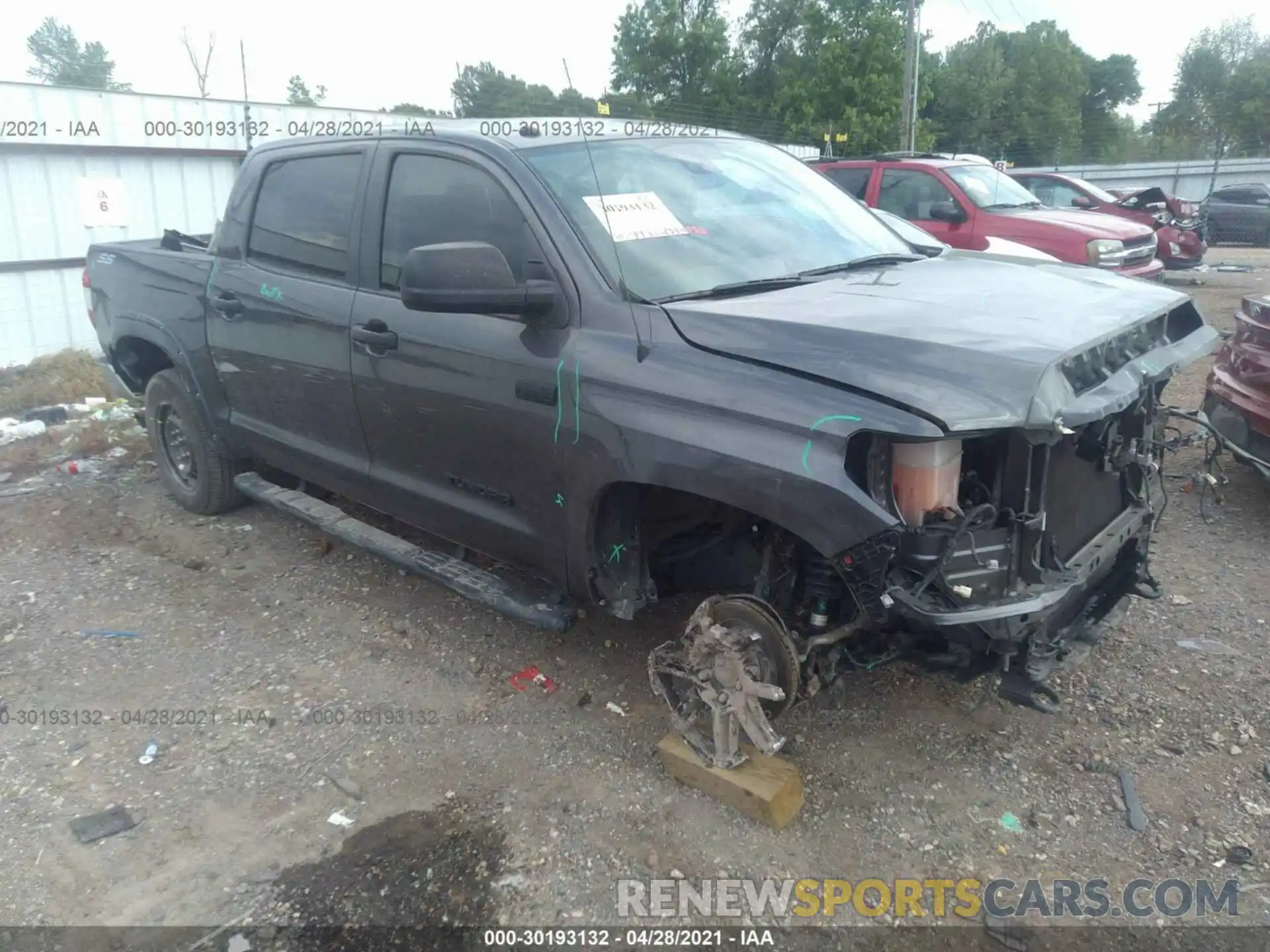 1 Photograph of a damaged car 5TFDY5F16KX804238 TOYOTA TUNDRA 4WD 2019