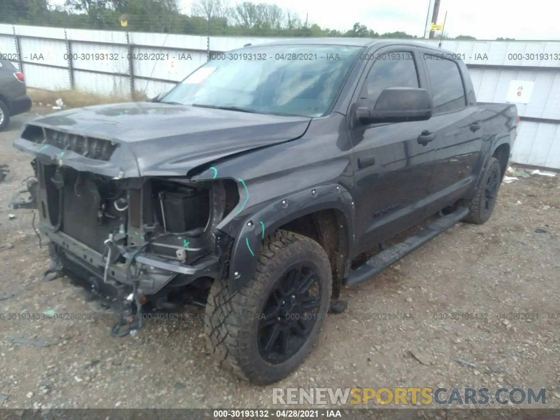 2 Photograph of a damaged car 5TFDY5F16KX804238 TOYOTA TUNDRA 4WD 2019