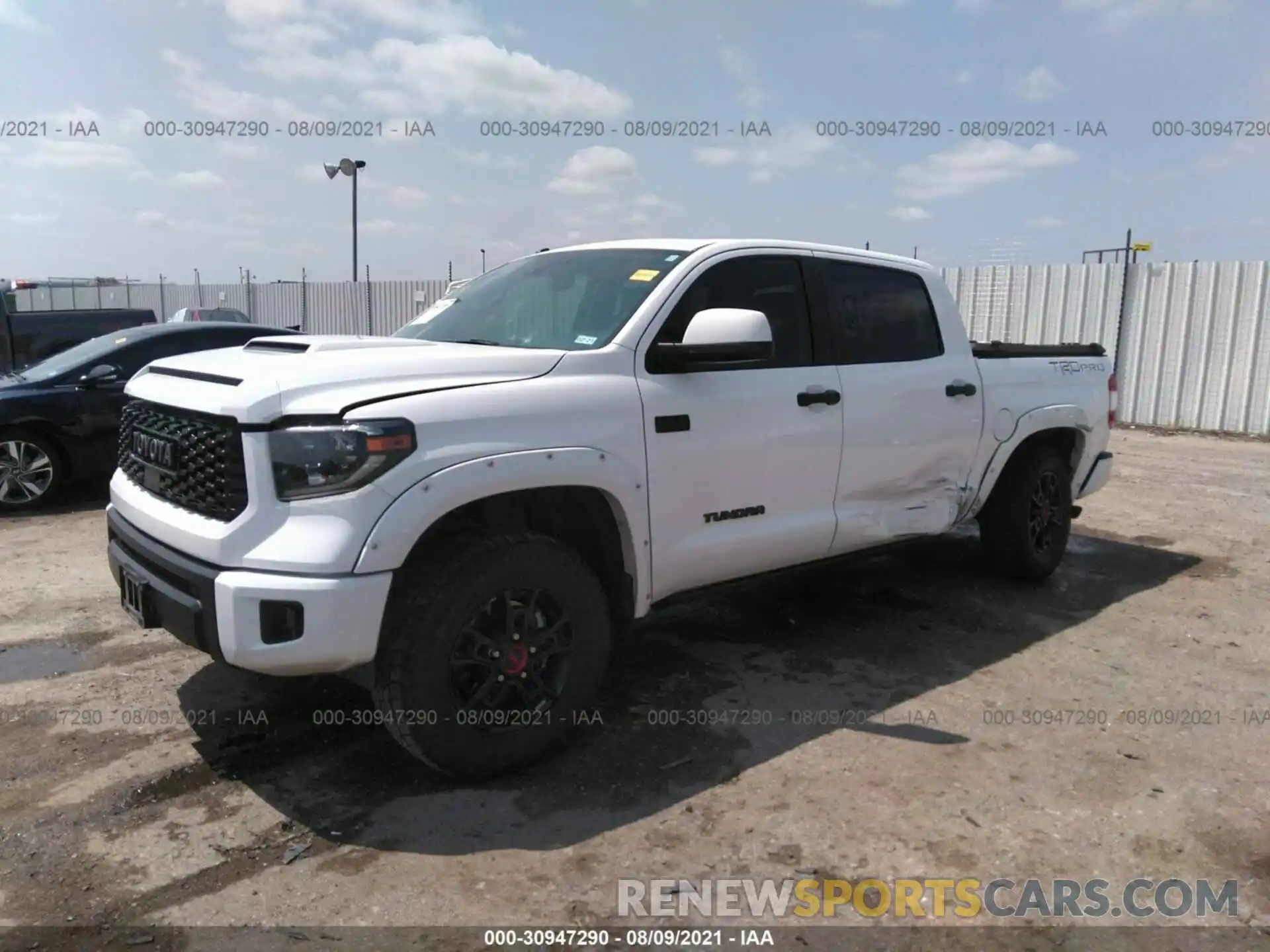 2 Photograph of a damaged car 5TFDY5F16KX819421 TOYOTA TUNDRA 4WD 2019