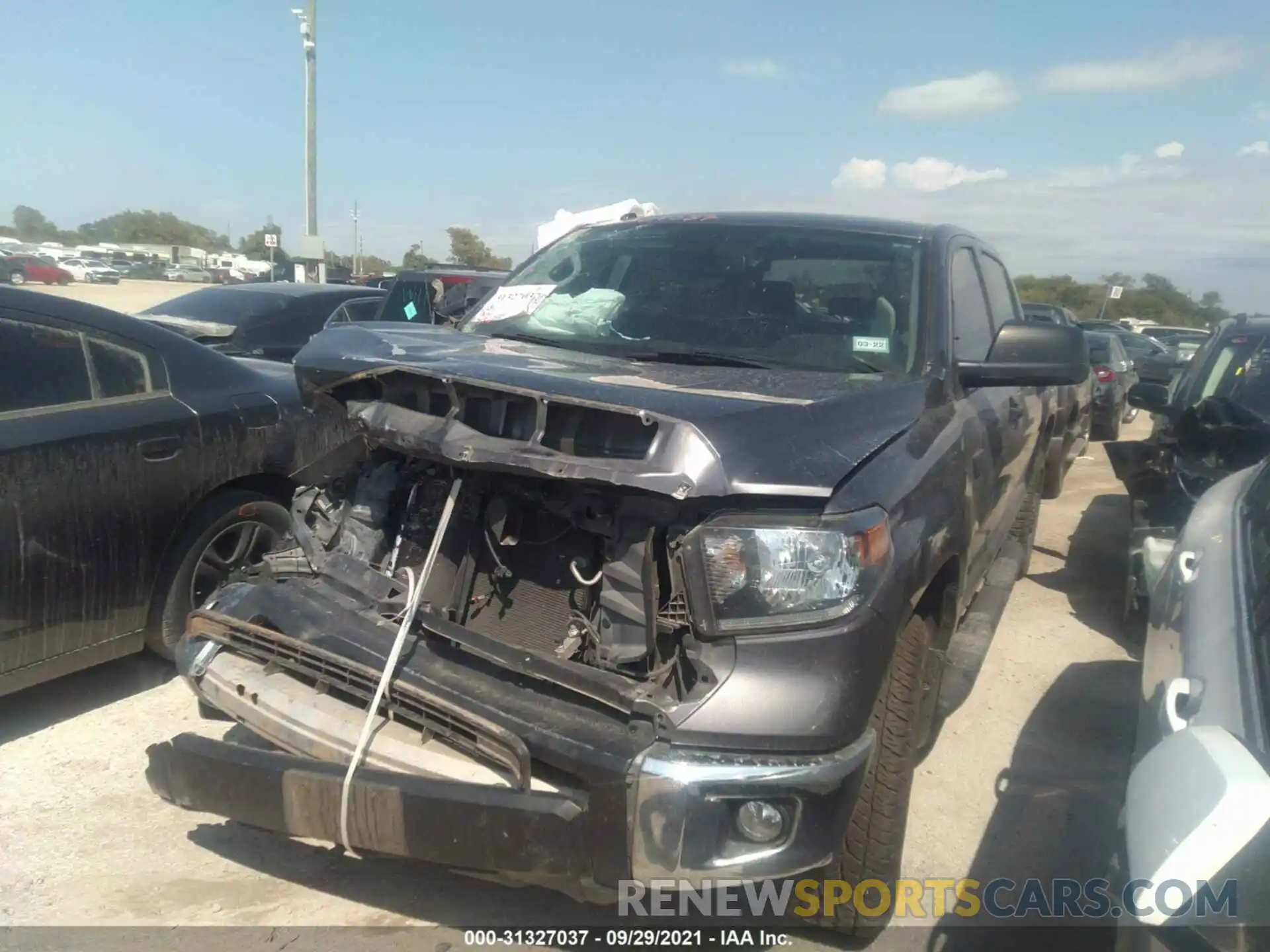 2 Photograph of a damaged car 5TFDY5F16KX825963 TOYOTA TUNDRA 4WD 2019