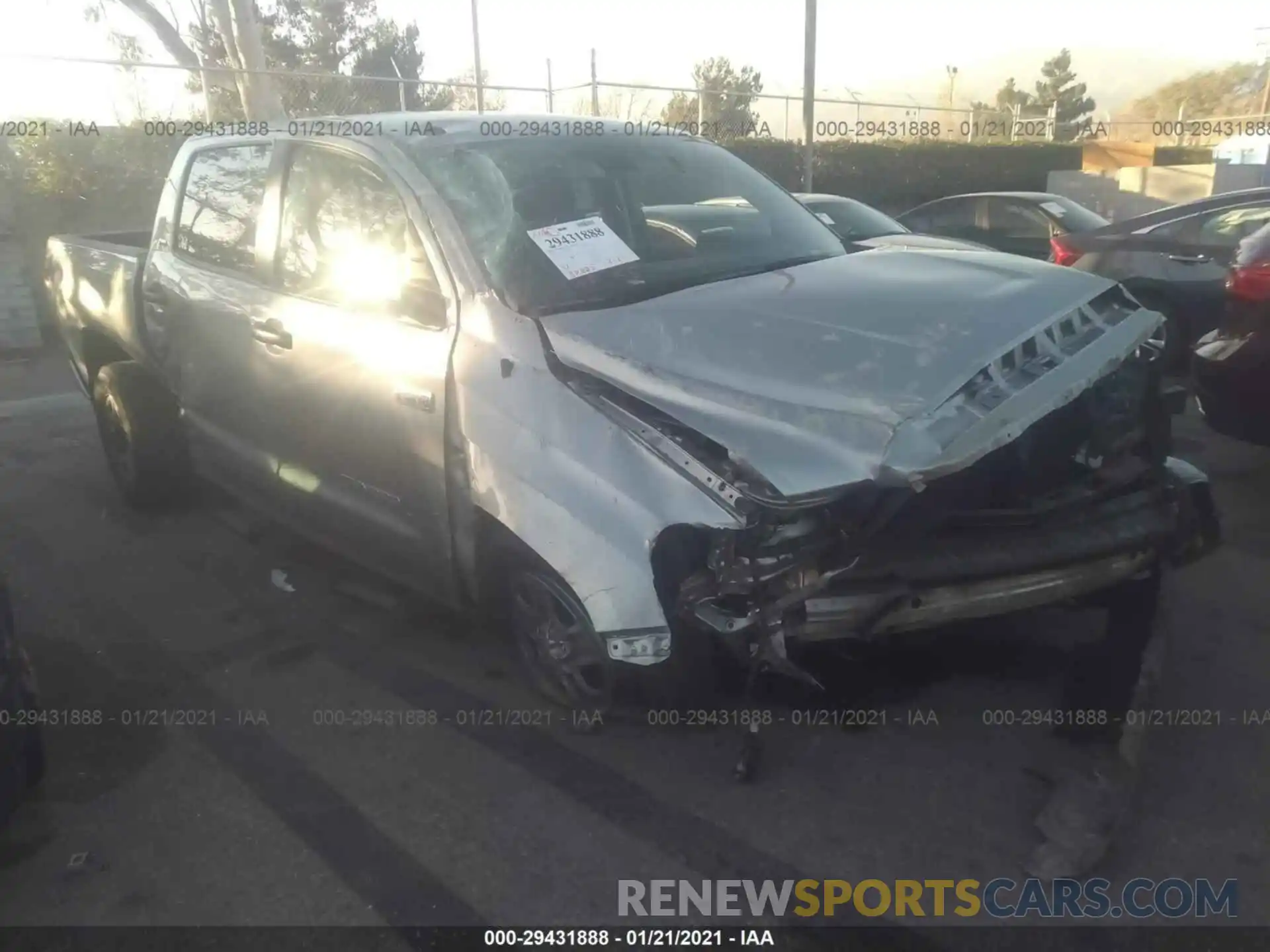 1 Photograph of a damaged car 5TFDY5F16KX852564 TOYOTA TUNDRA 4WD 2019